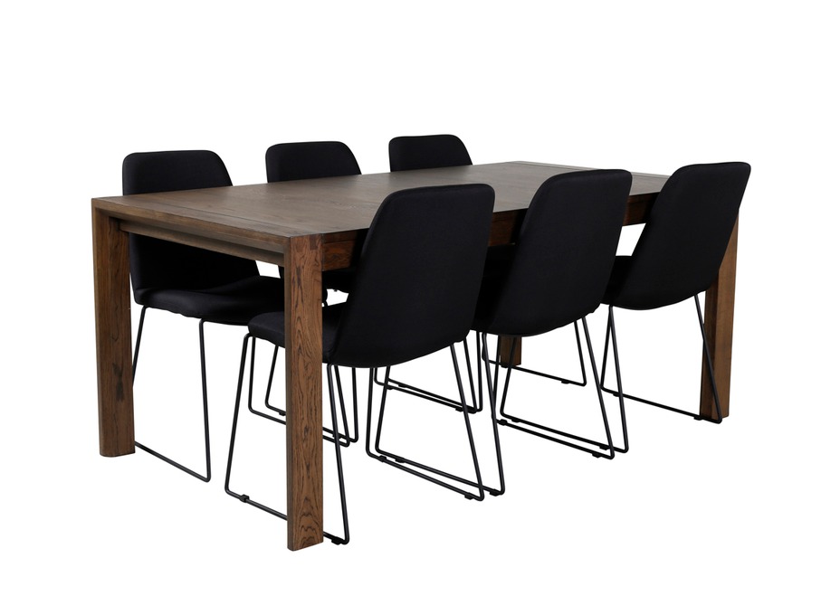 Blagovaonski set Dallas 5027 (Tamni hrast)