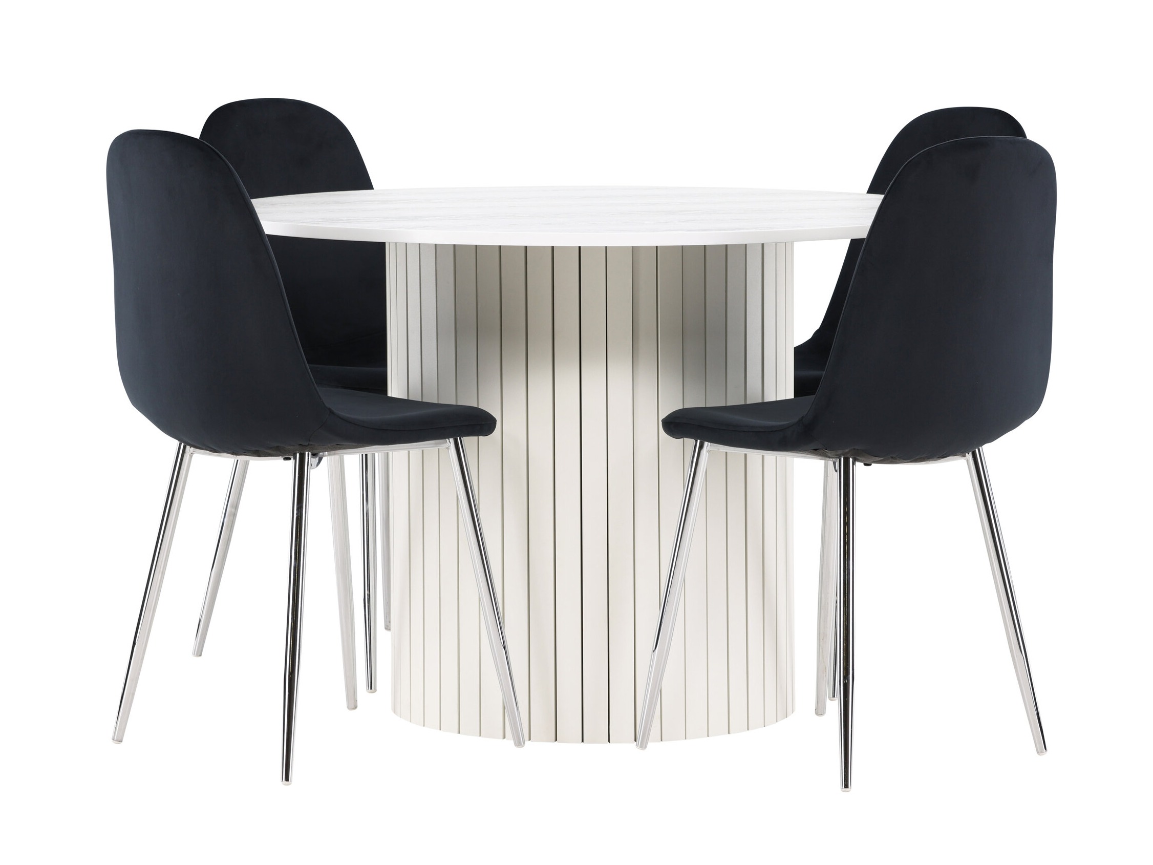 Blagovaonski set Dallas 5028 (Crna + Srebrna)