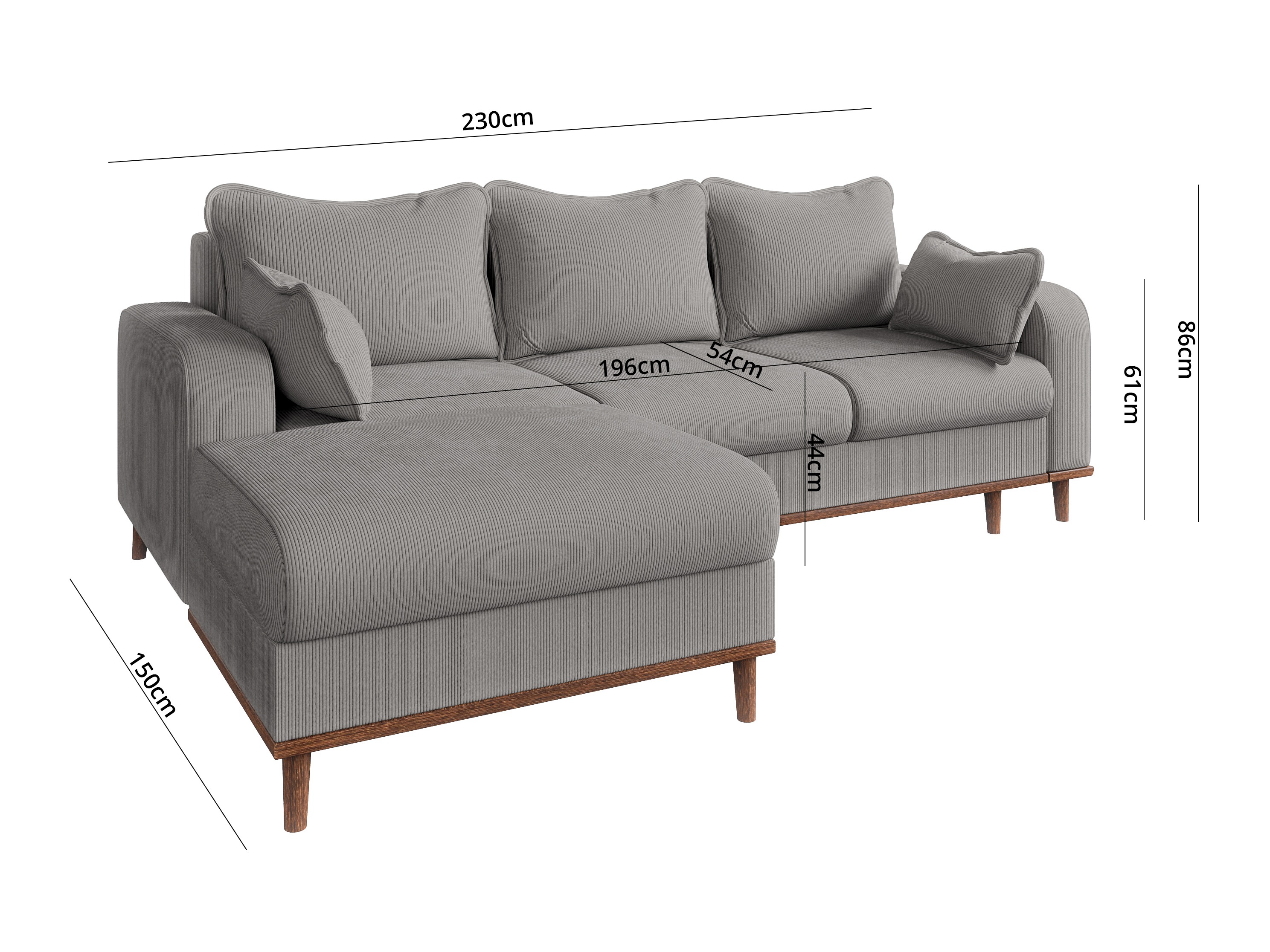 Kutna garnitura Rocklin 129 (Fjord 08)