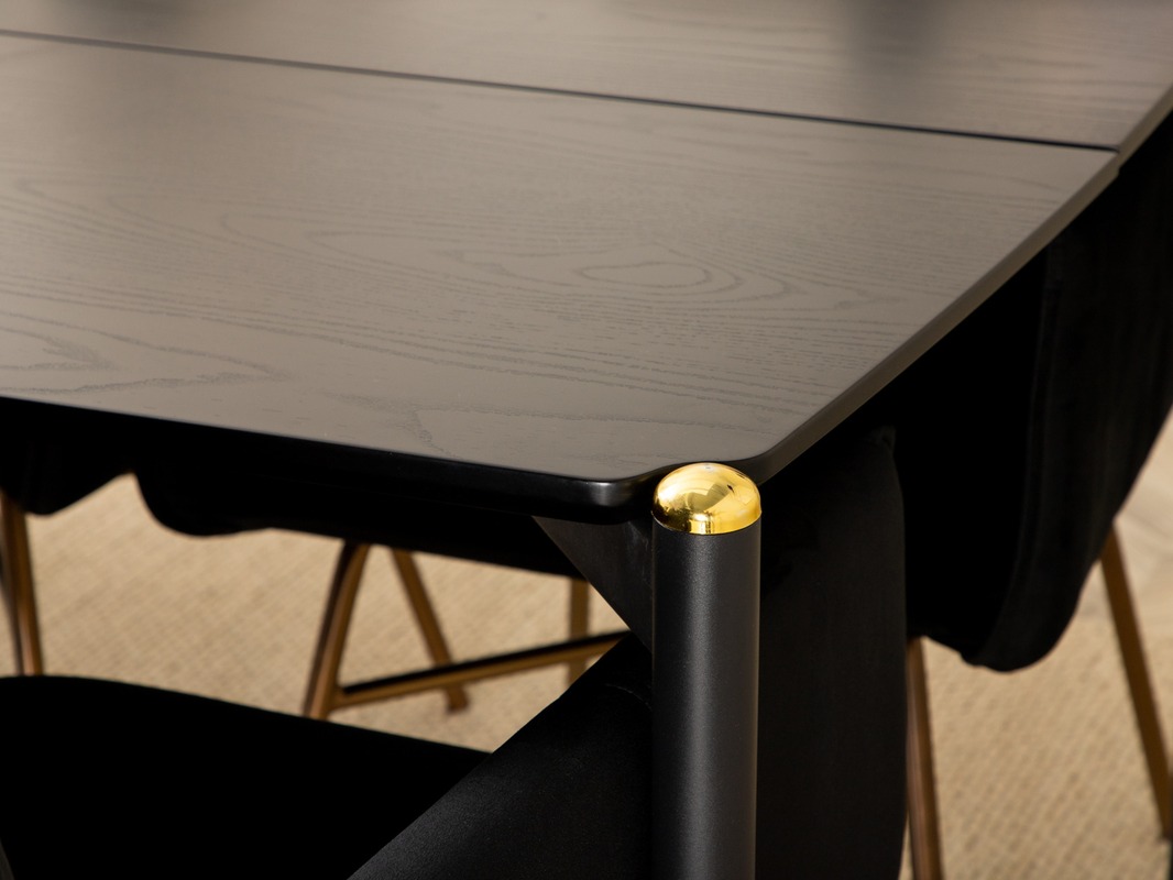 Blagovaonski set Dallas 5034 (Crna + Bakar)