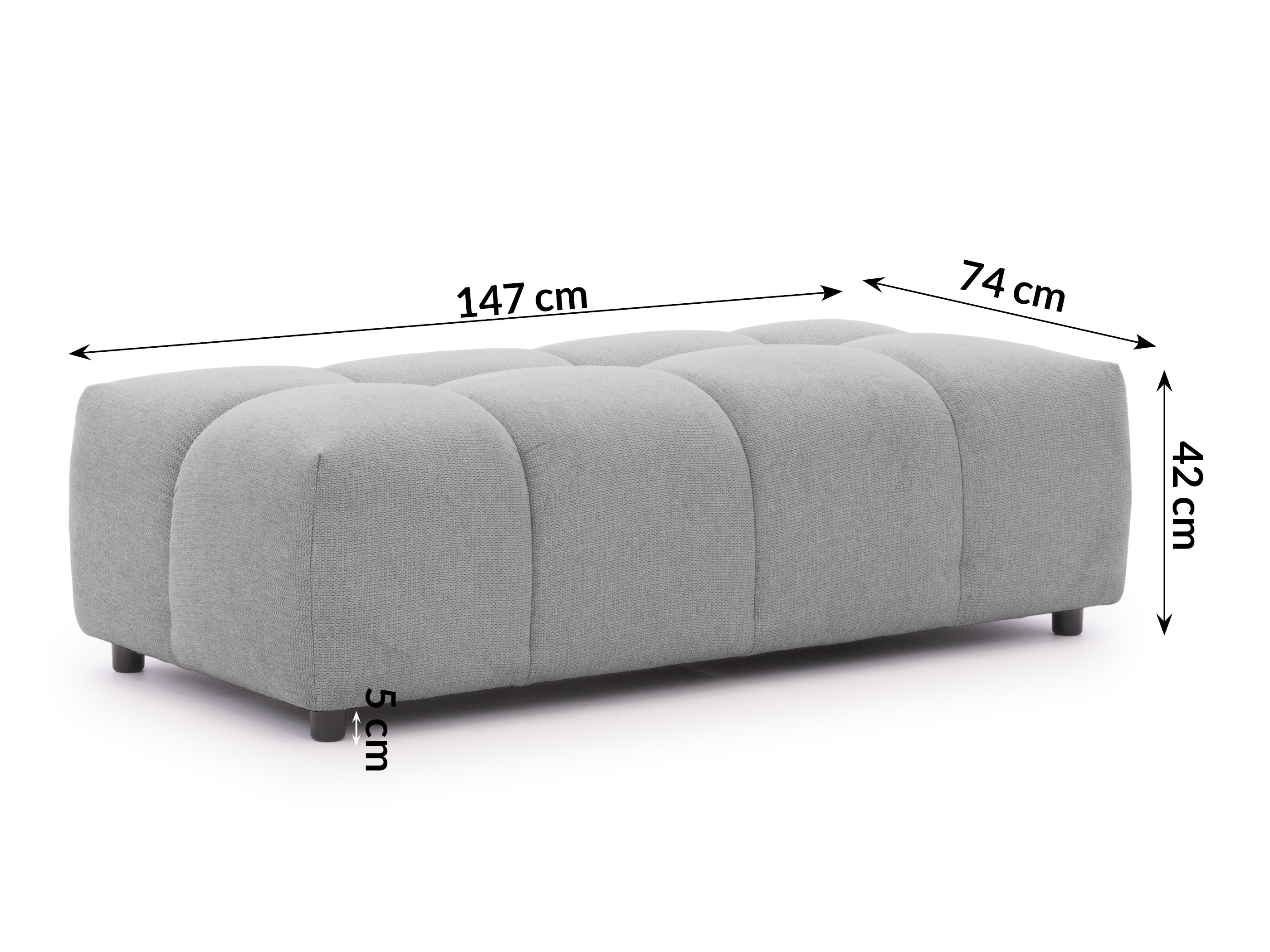 Tapecirana klupa Rocklin 133 (Aragon 90)