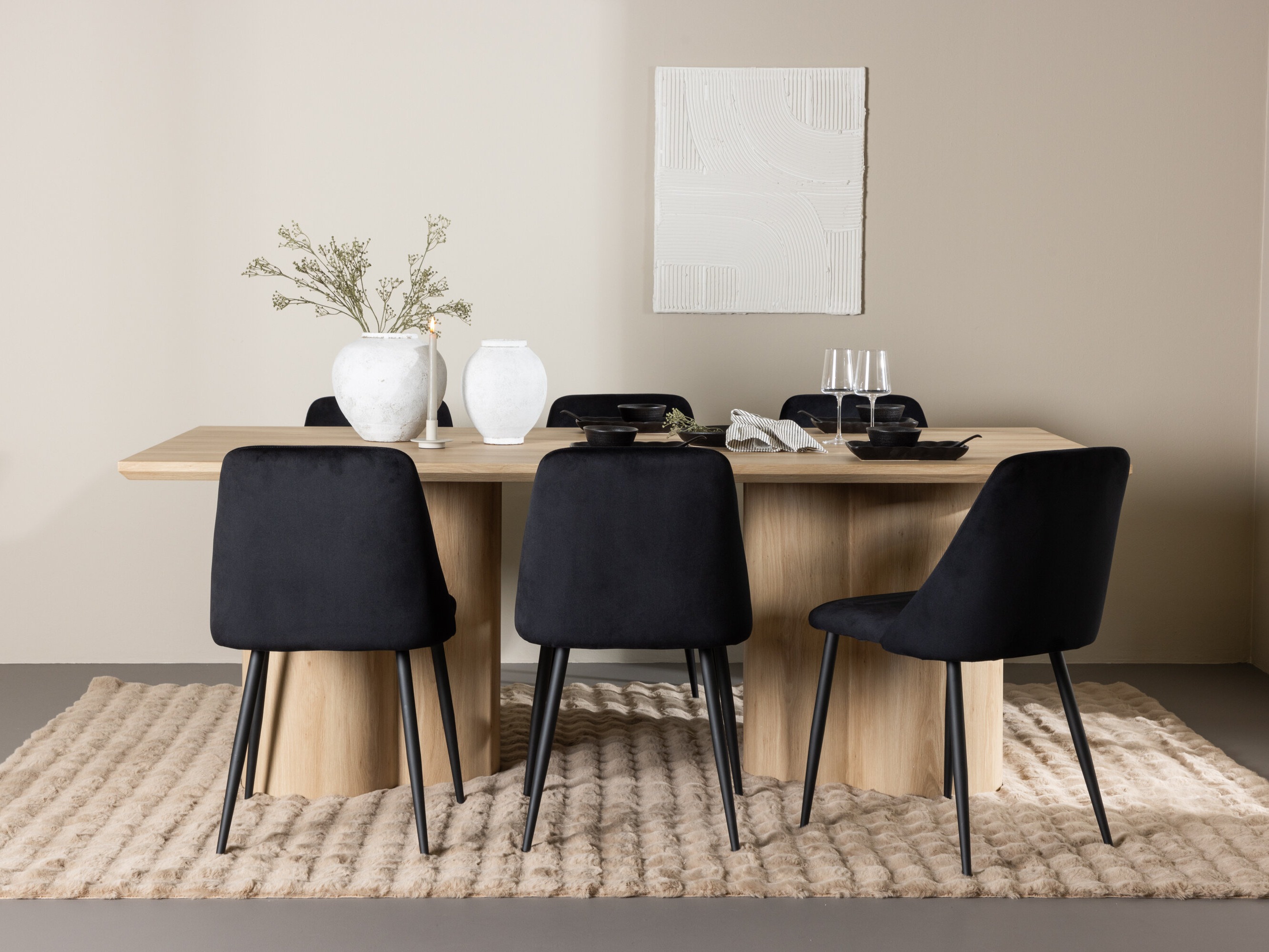 Blagovaonski set Dallas 5182 (Svijetlo drvo)