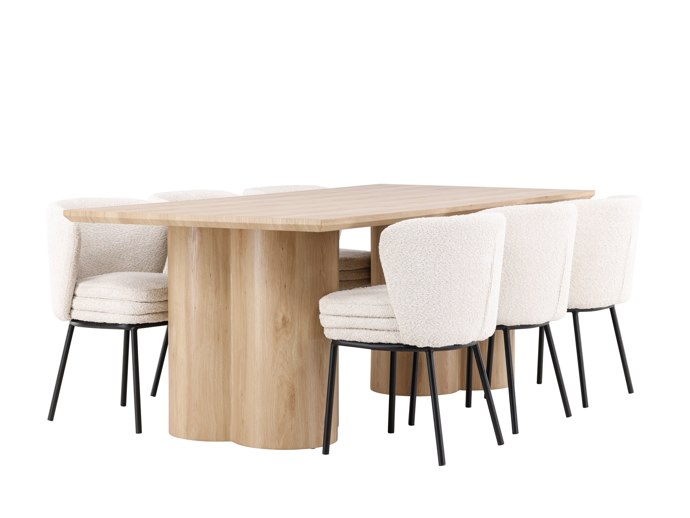 Blagovaonski set Dallas 5176 (Svijetlo drvo)