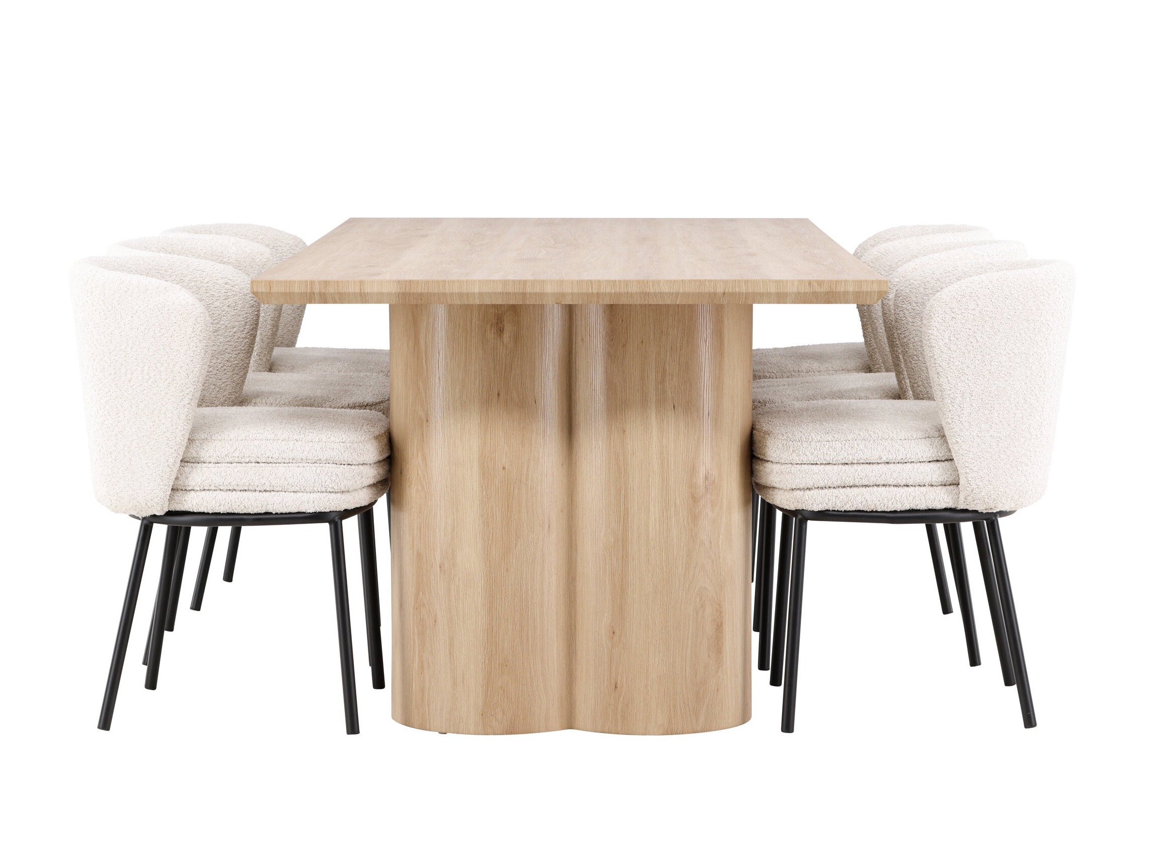 Blagovaonski set Dallas 5176 (Svijetlo drvo)