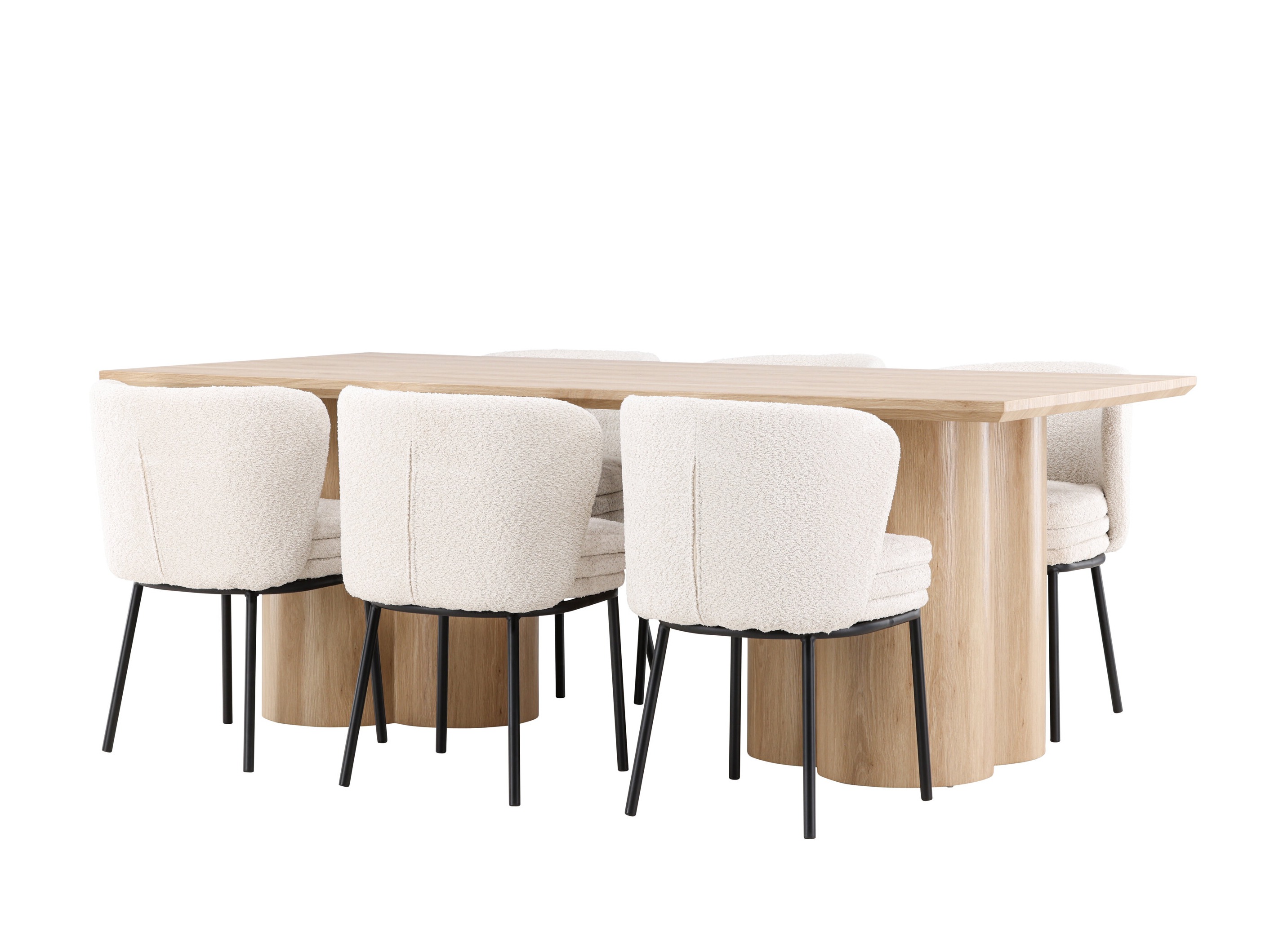 Blagovaonski set Dallas 5176 (Svijetlo drvo)