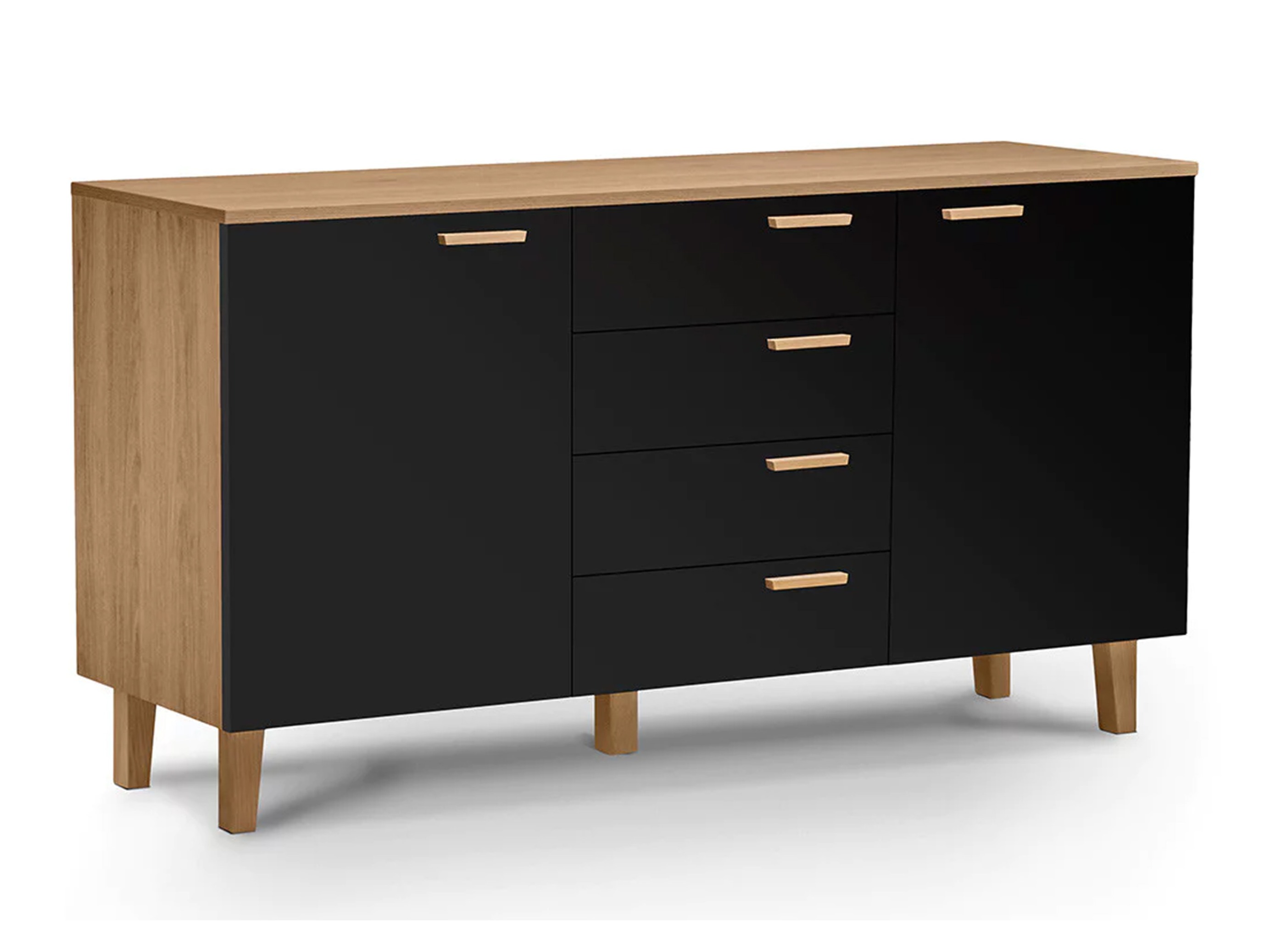 Komoda Fivbeli 100 (Antracit + Hrast)