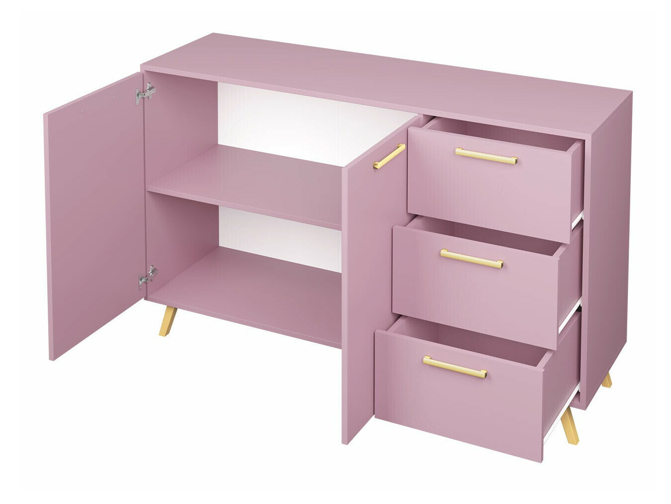 Komoda Rosa (Zelena + Zlatna)