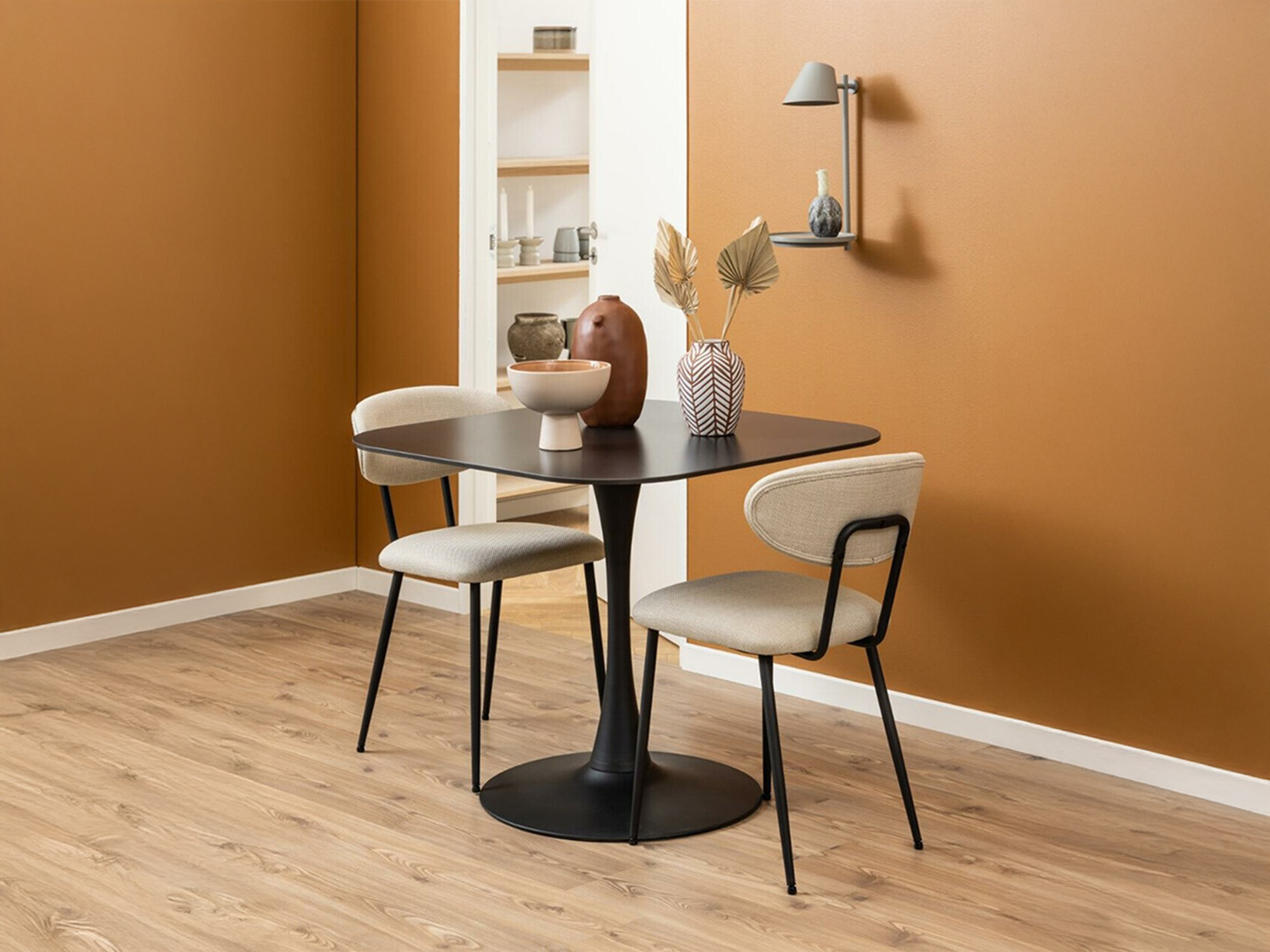 Stol Norsica 690 (Crna + Crni mramor)