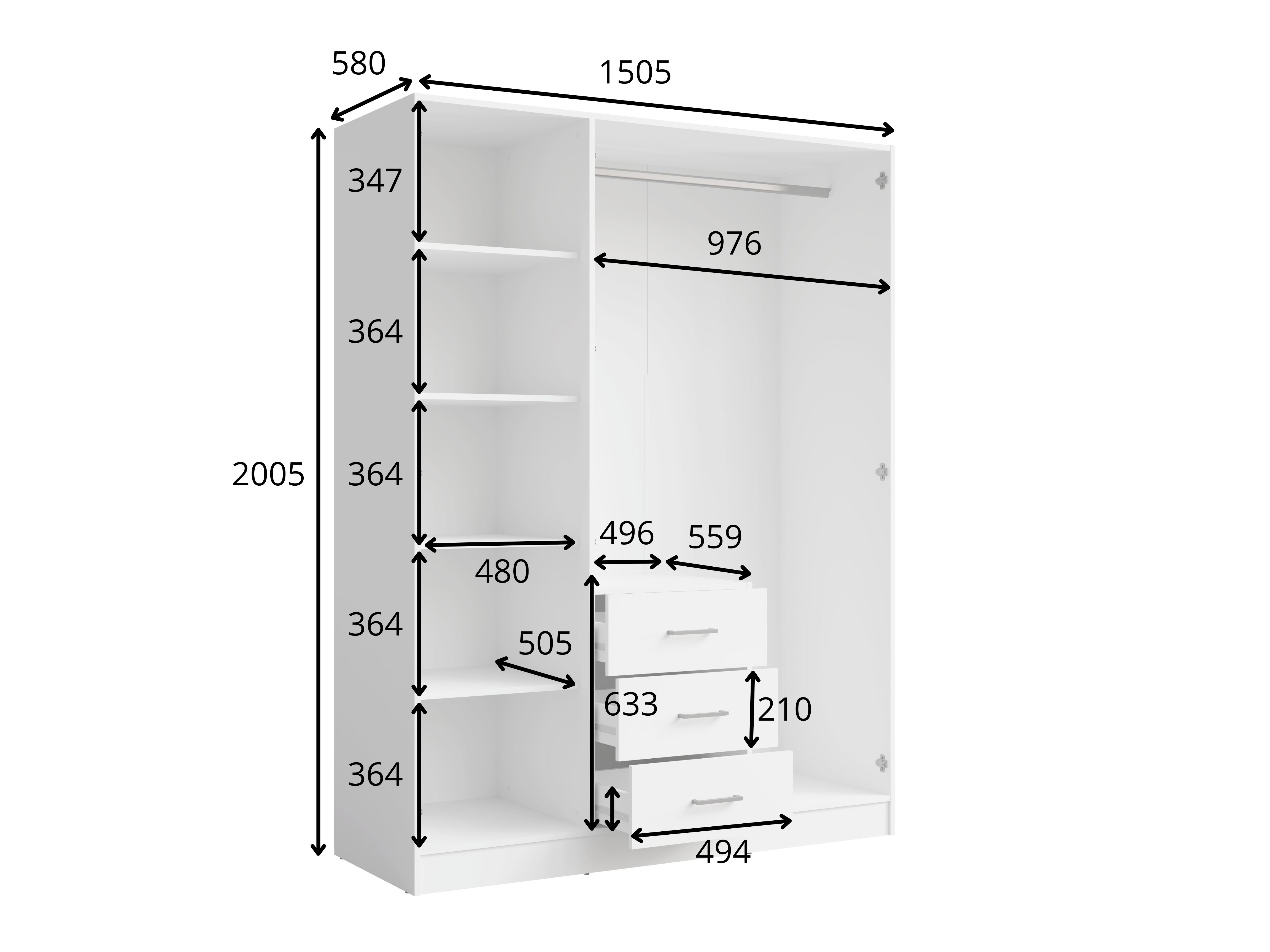 Ormar Baytown 187 (Bijela)
