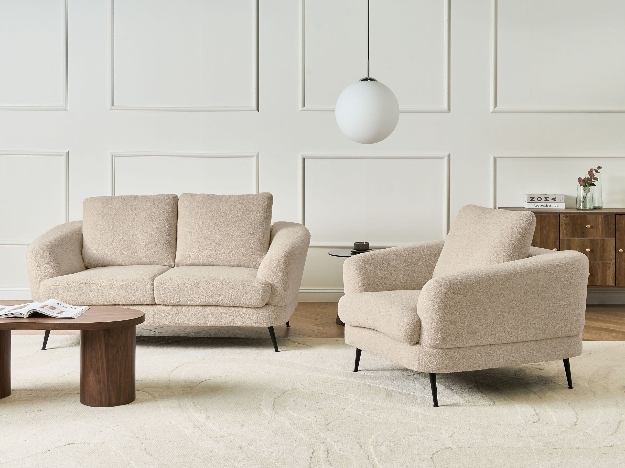 Fotelja Berwyn 2901 (Svijetlo bež)