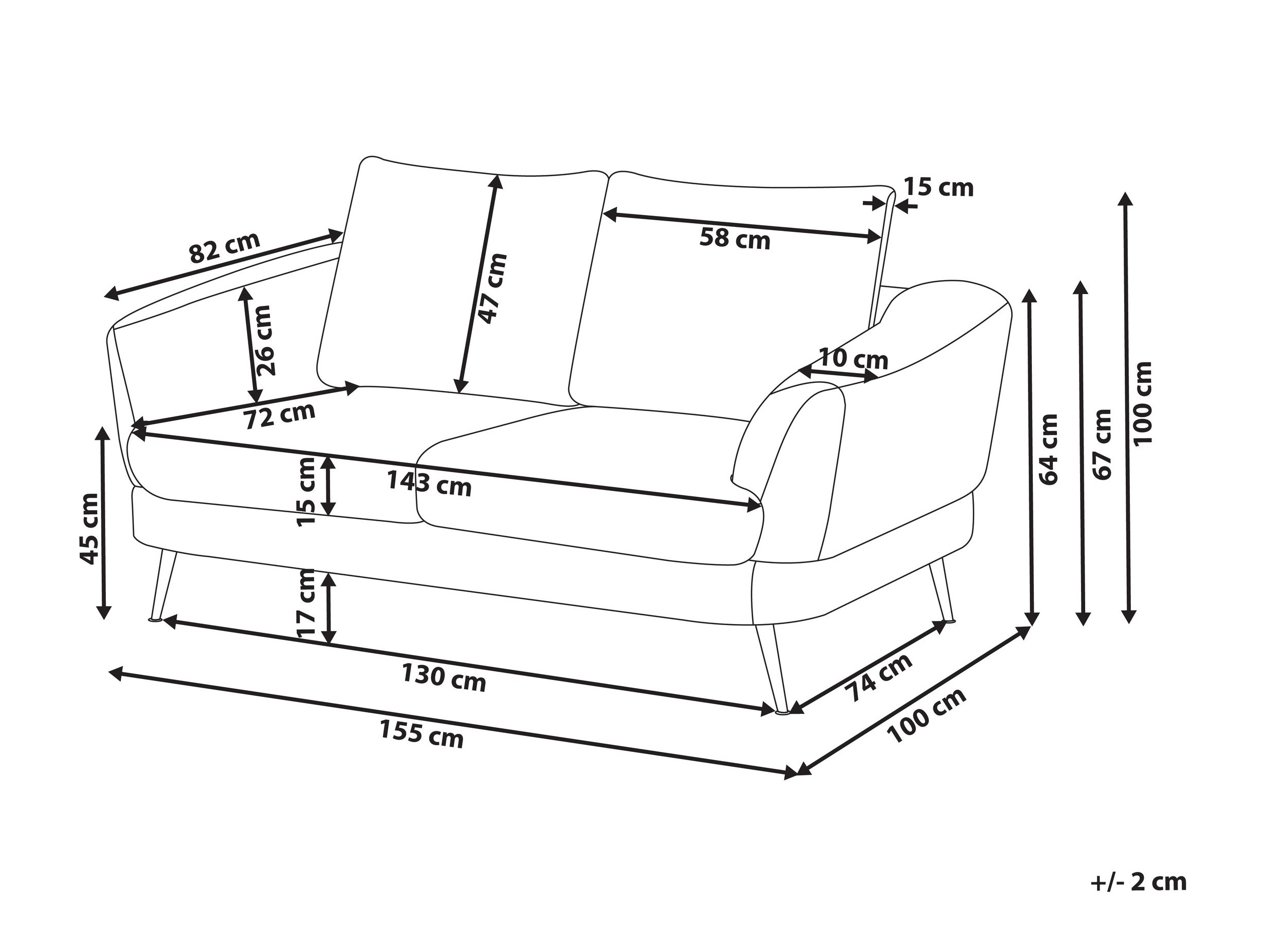 Kauč Berwyn 2900 (Bijela)