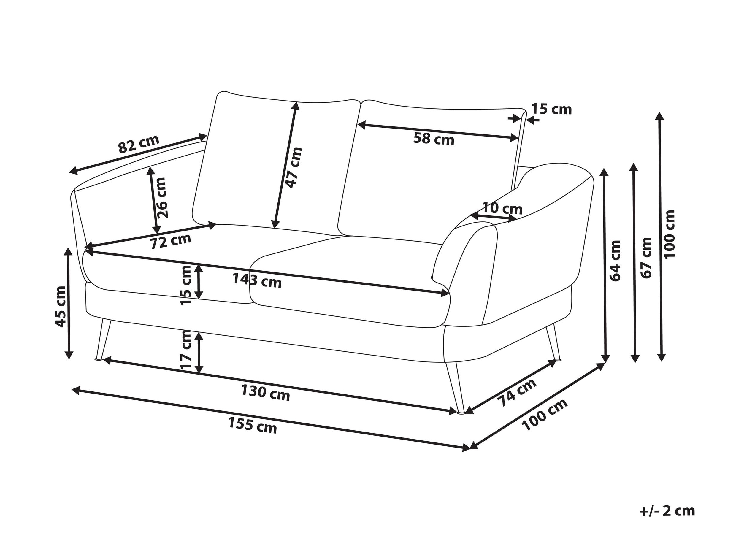 Kauč Berwyn 2900 (Tamno smeđa)