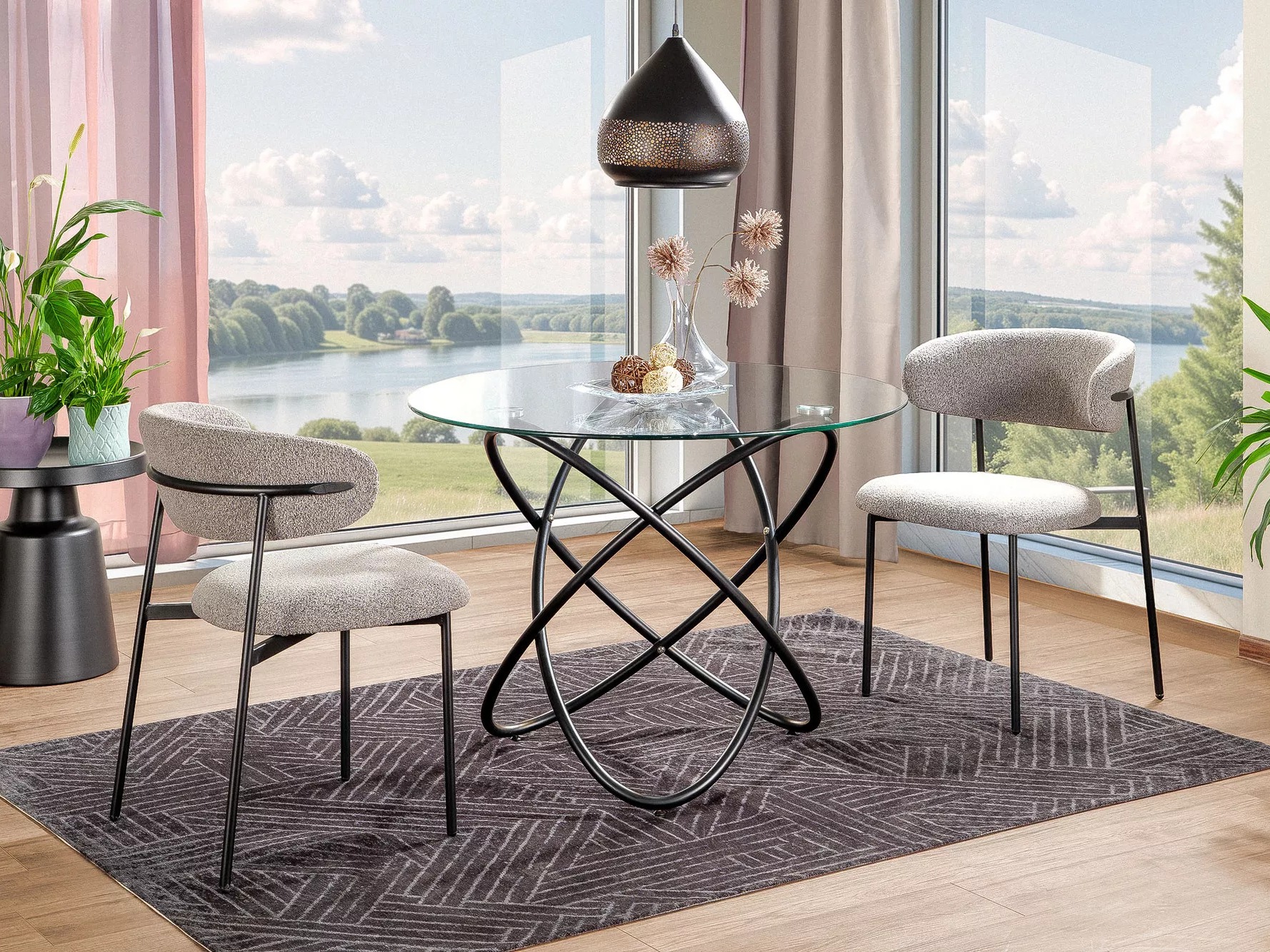 Stol Detroit 933 (Crna)