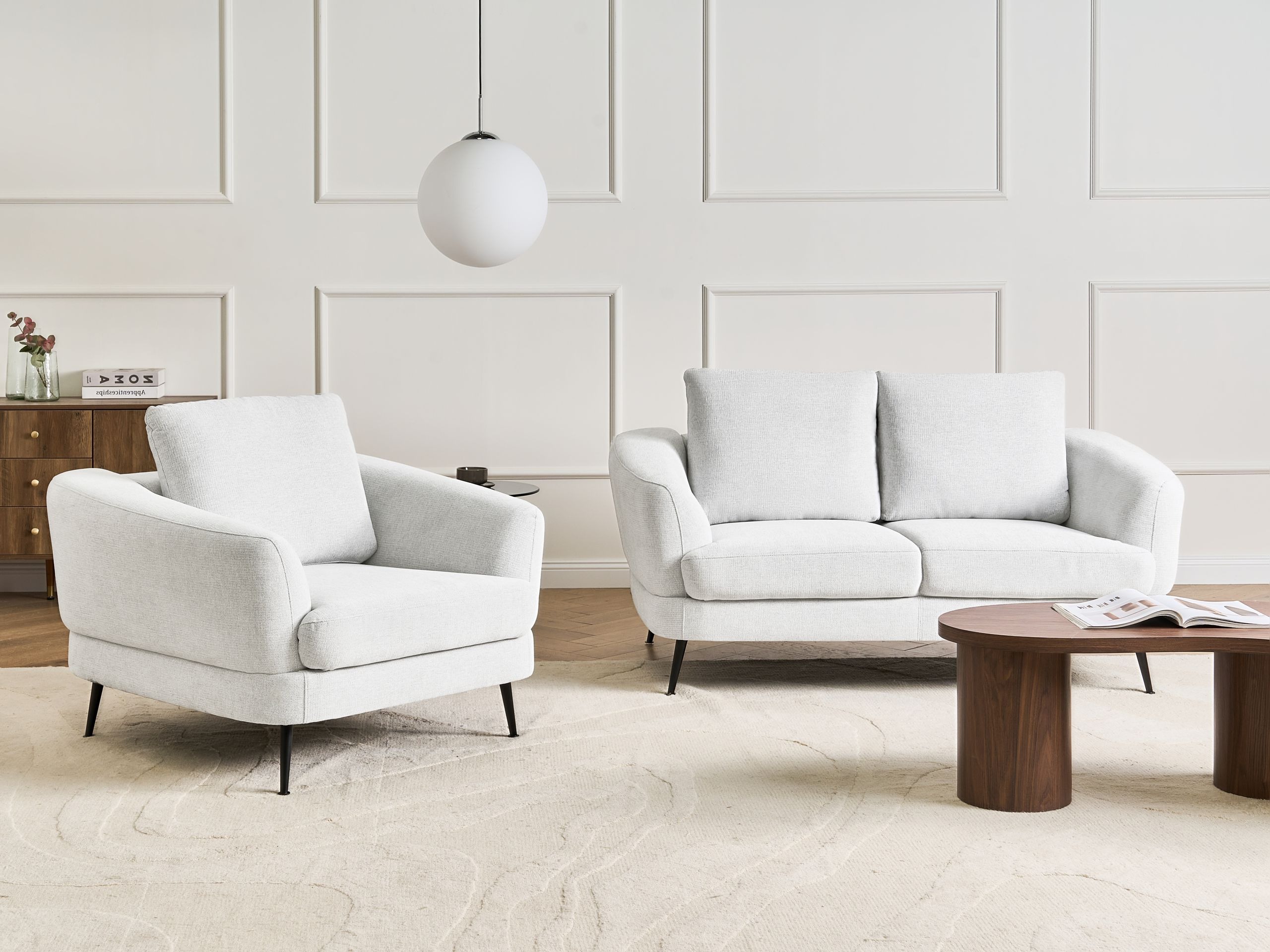 Tapecirani namještaj Berwyn 2902 (Bijela)