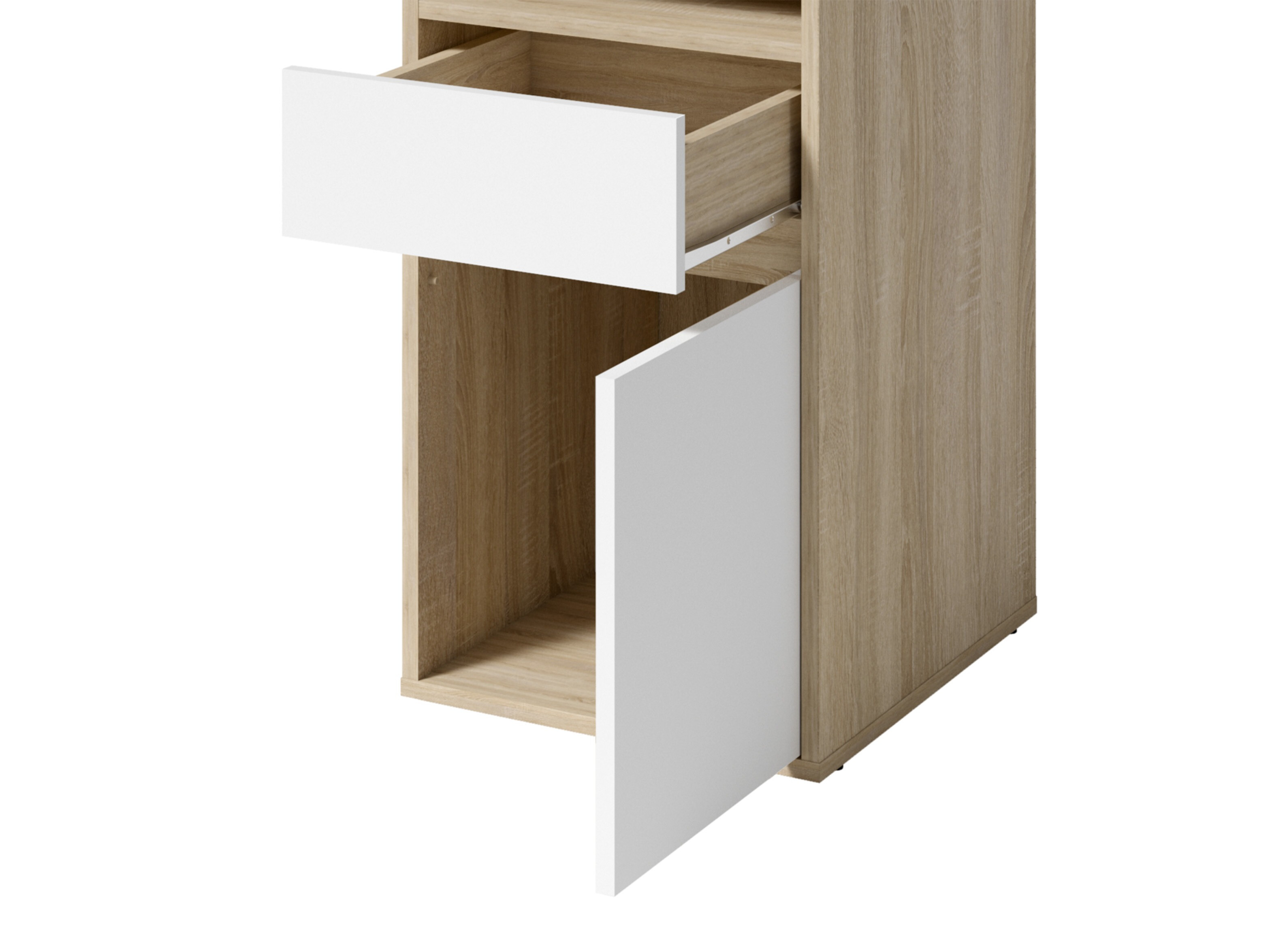 Uredski stol Baytown 190 (Bijela + Sonoma hrast)