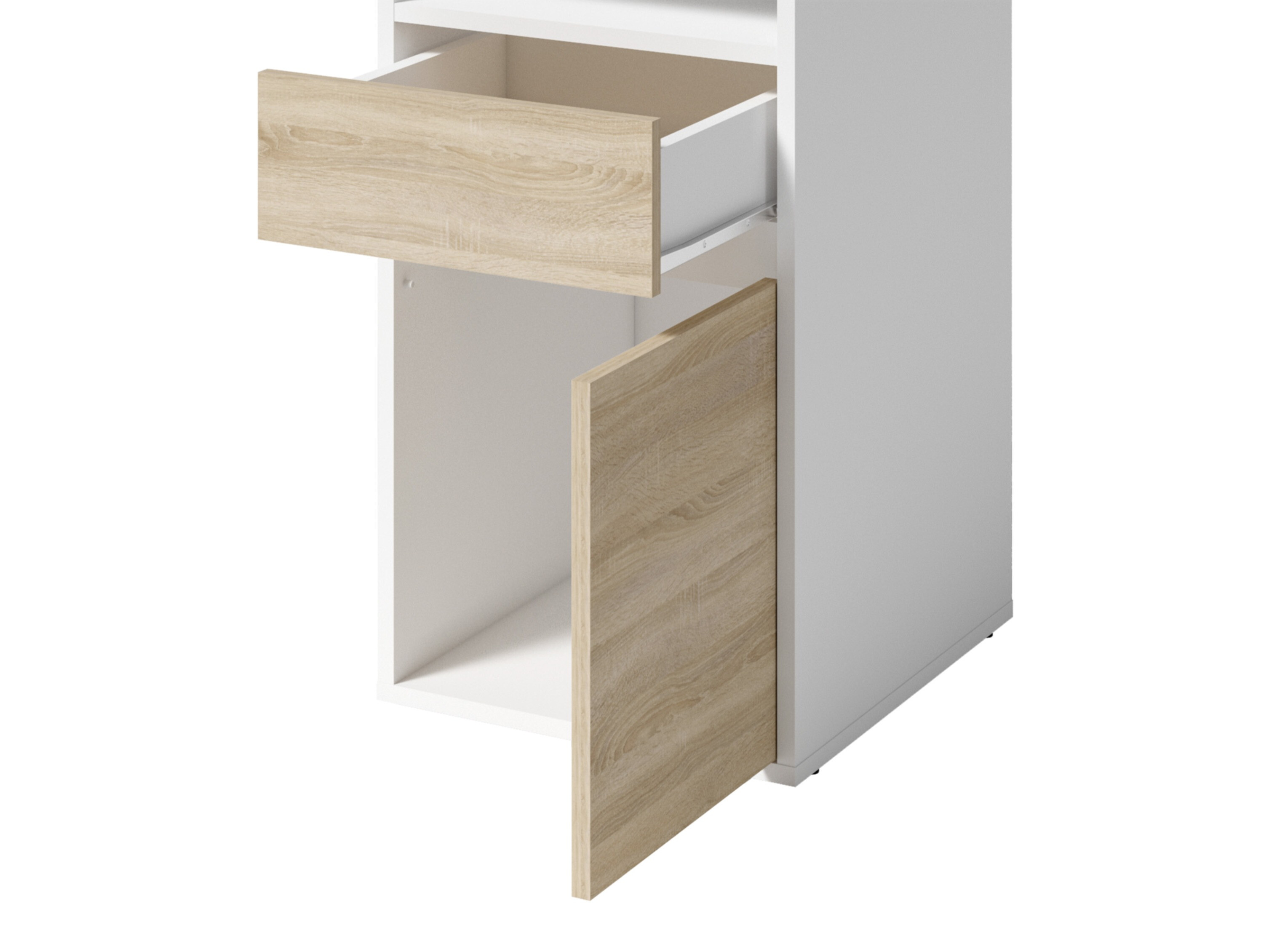 Uredski stol Baytown 190 (Bijela + Sonoma hrast)