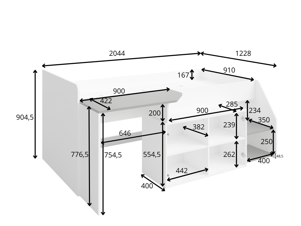 Krevet na platformi Baytown 201