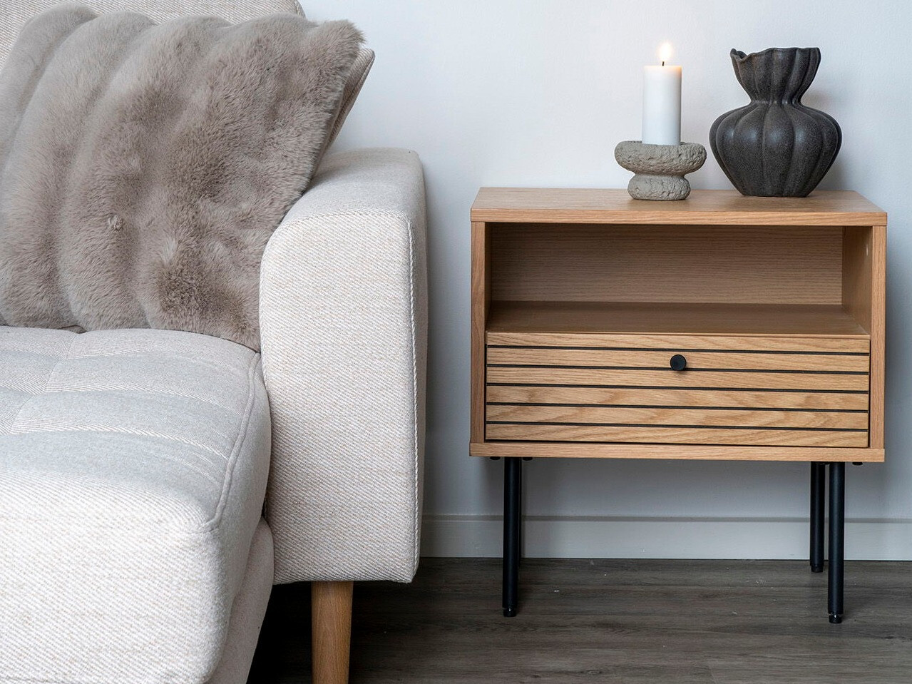 Noćni ormarić Elbelme 100 (Hrast)