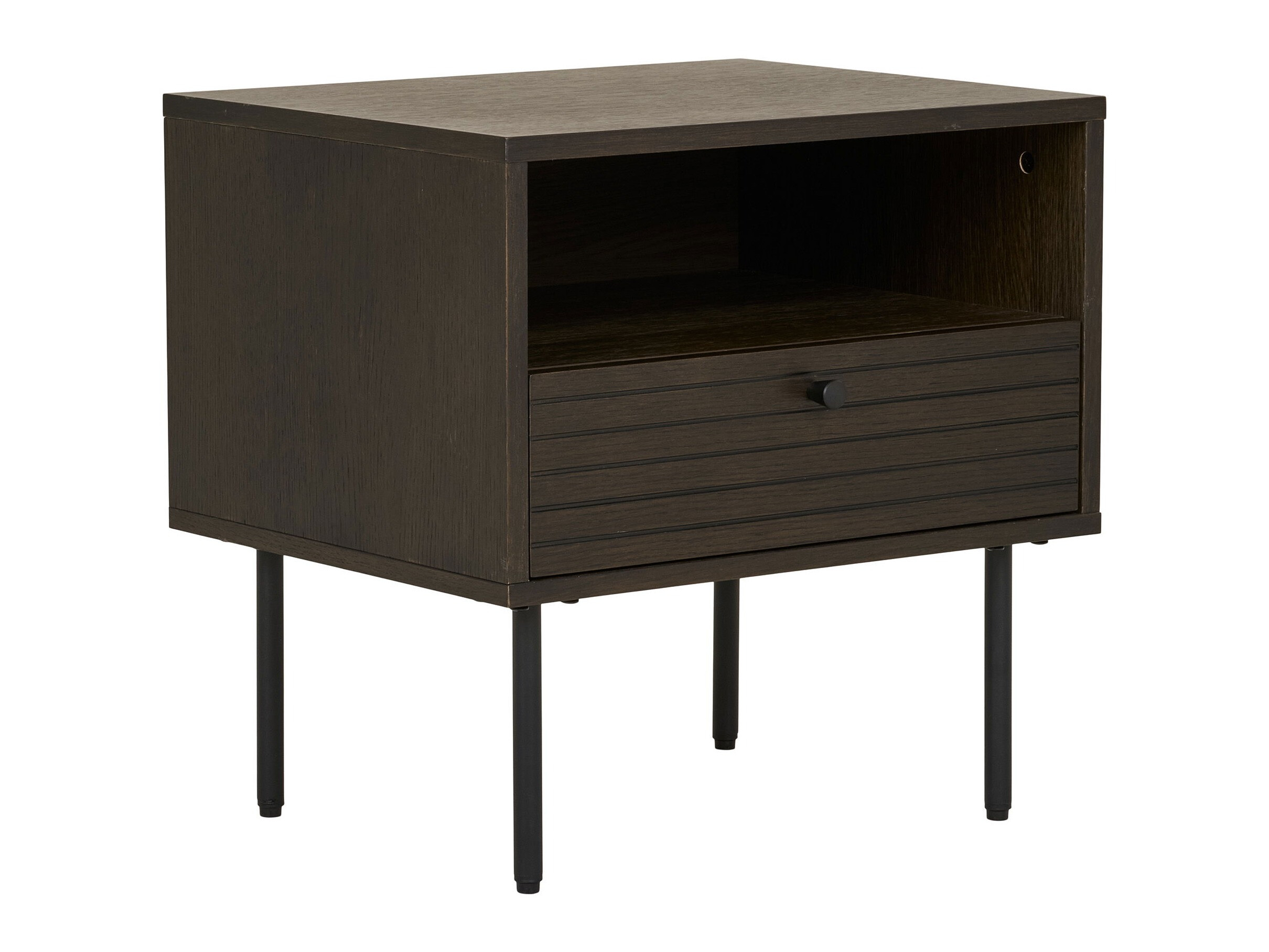 Noćni ormarić Elbelme 100 (Tamni hrast)