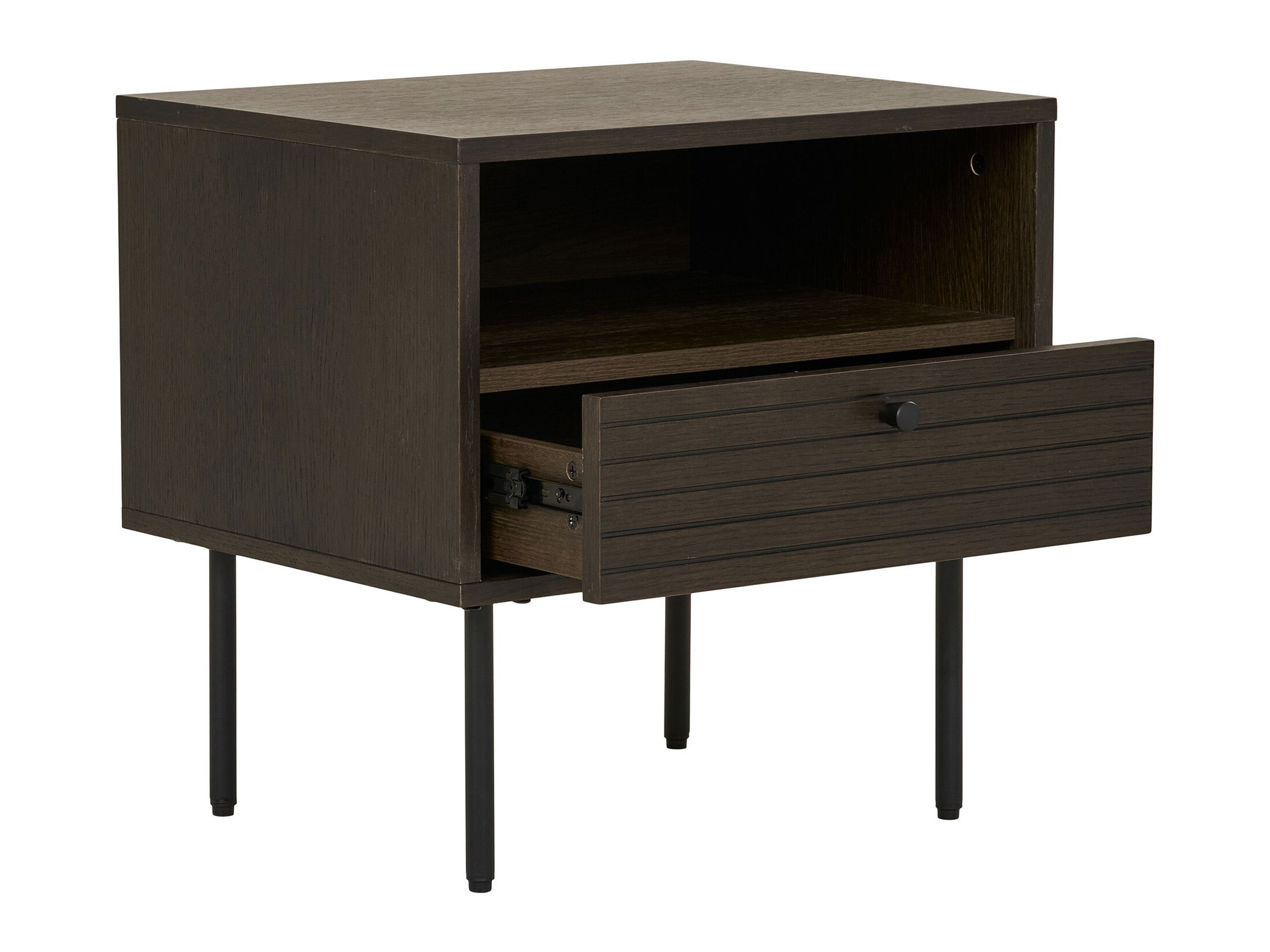 Noćni ormarić Elbelme 100 (Tamni hrast)