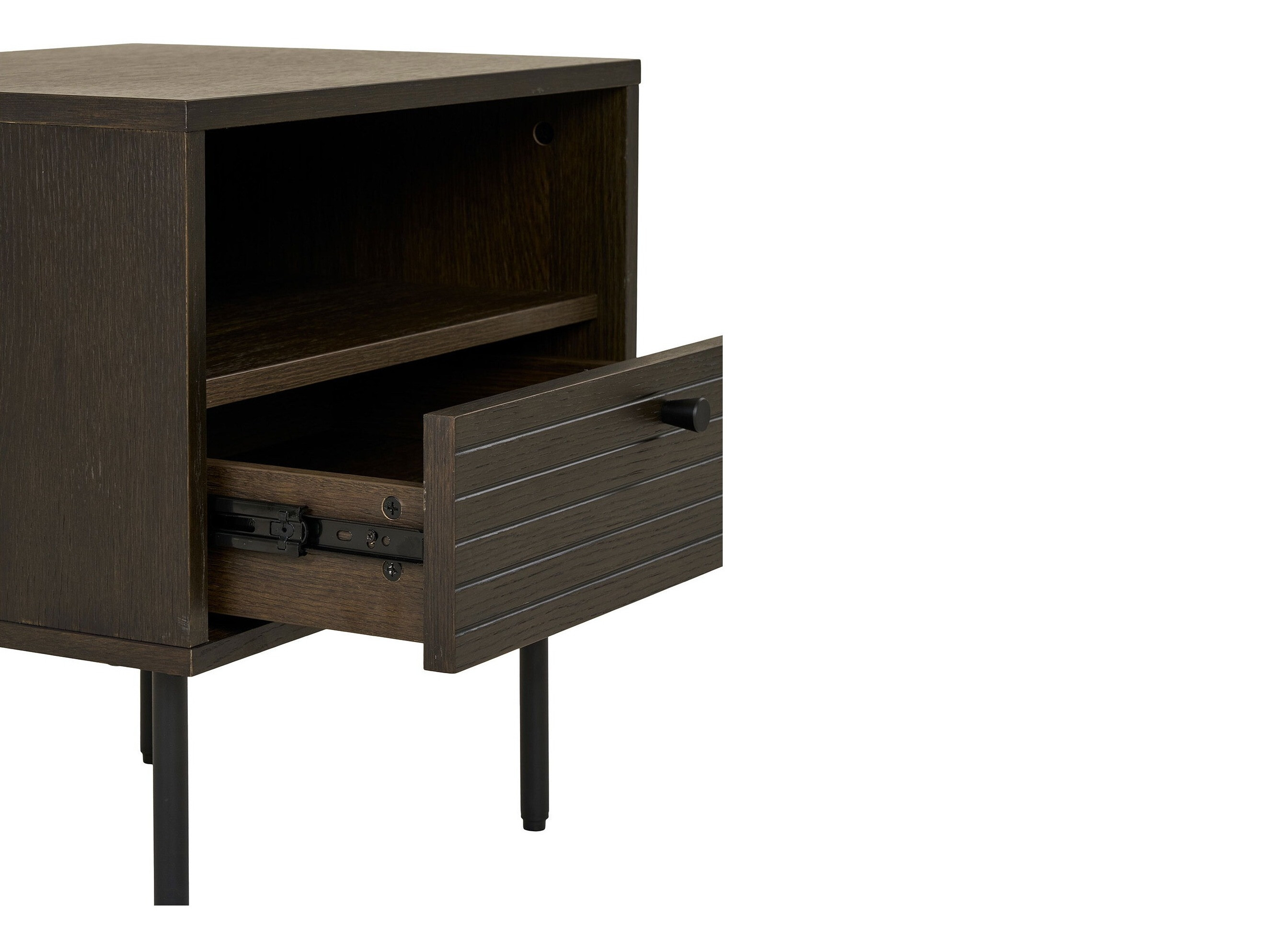 Noćni ormarić Elbelme 100 (Tamni hrast)