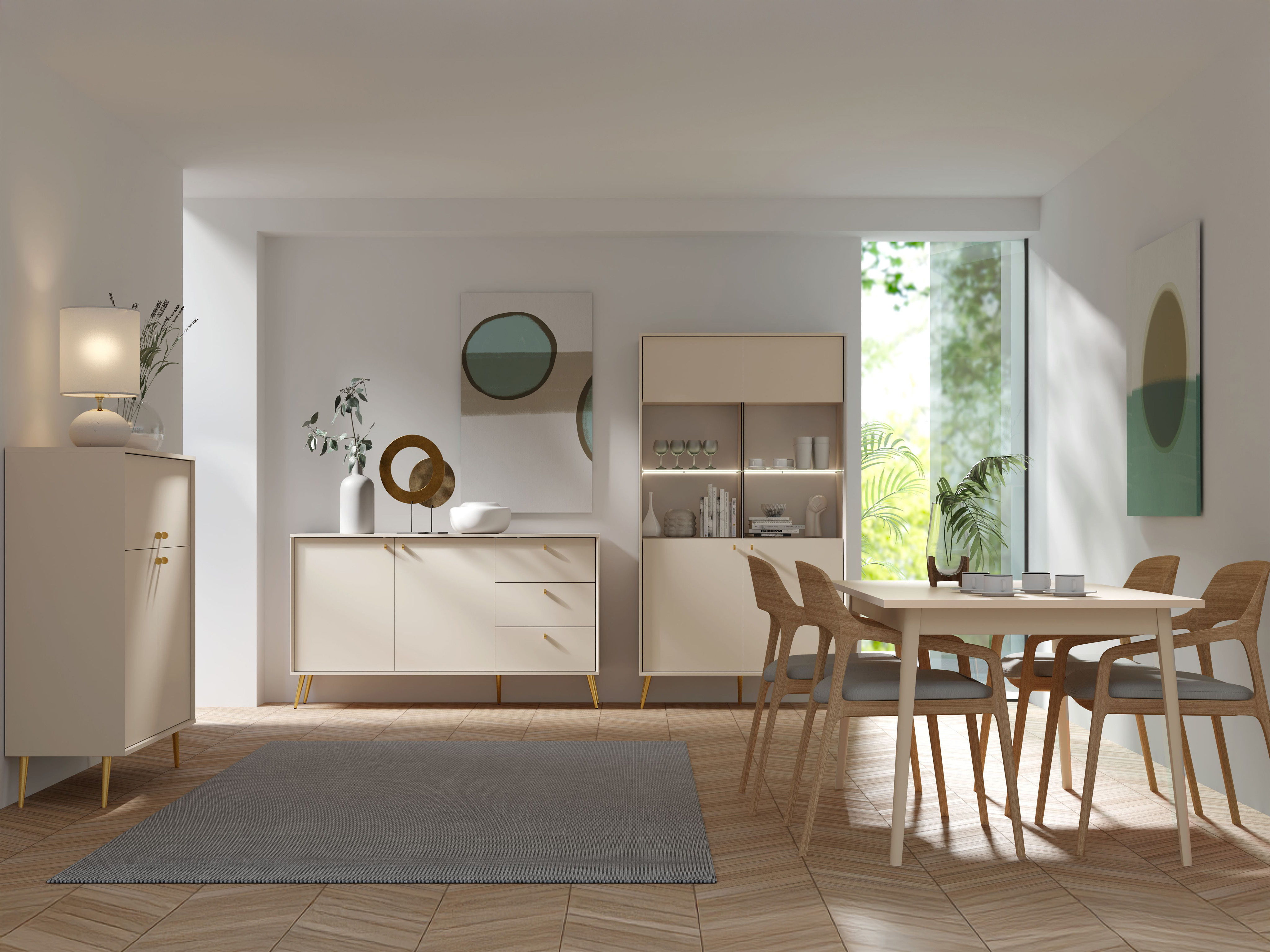 Polica Corcamo 108 (Bež)