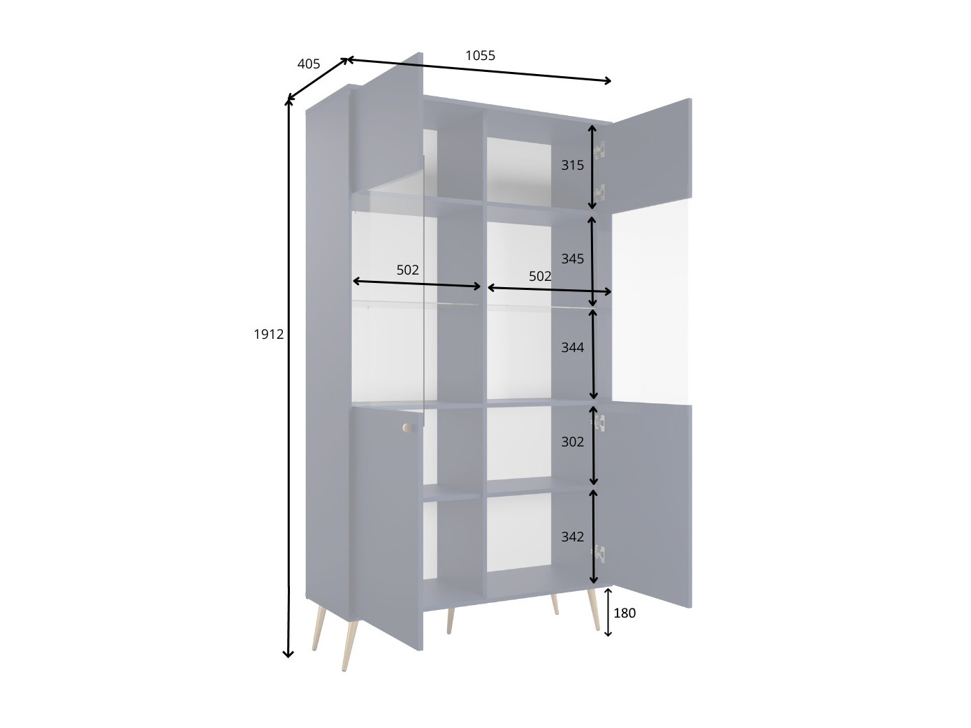 Polica Corcamo 108 (Bež)