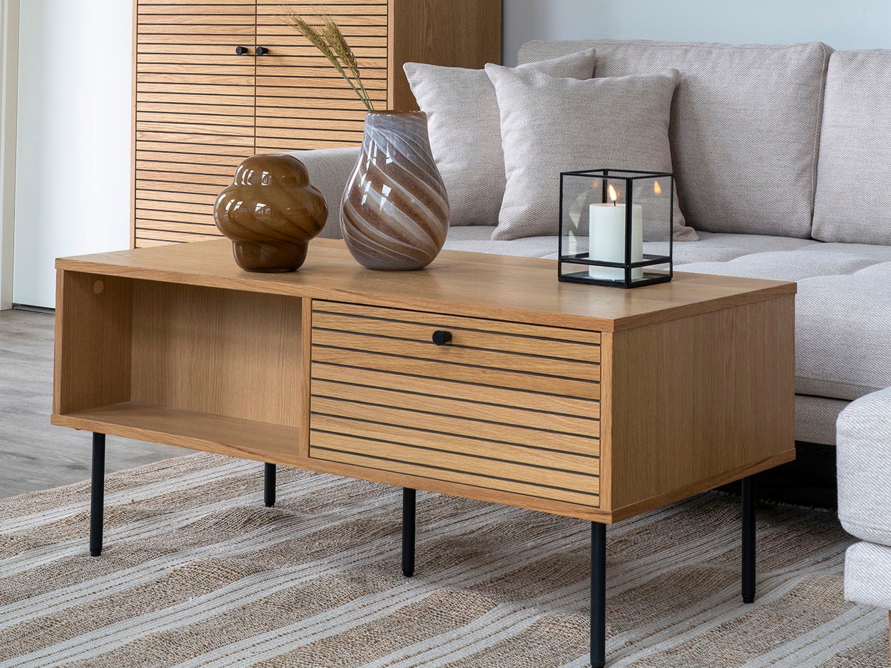 Stolić za kavu Elbelme 107 (Hrast)