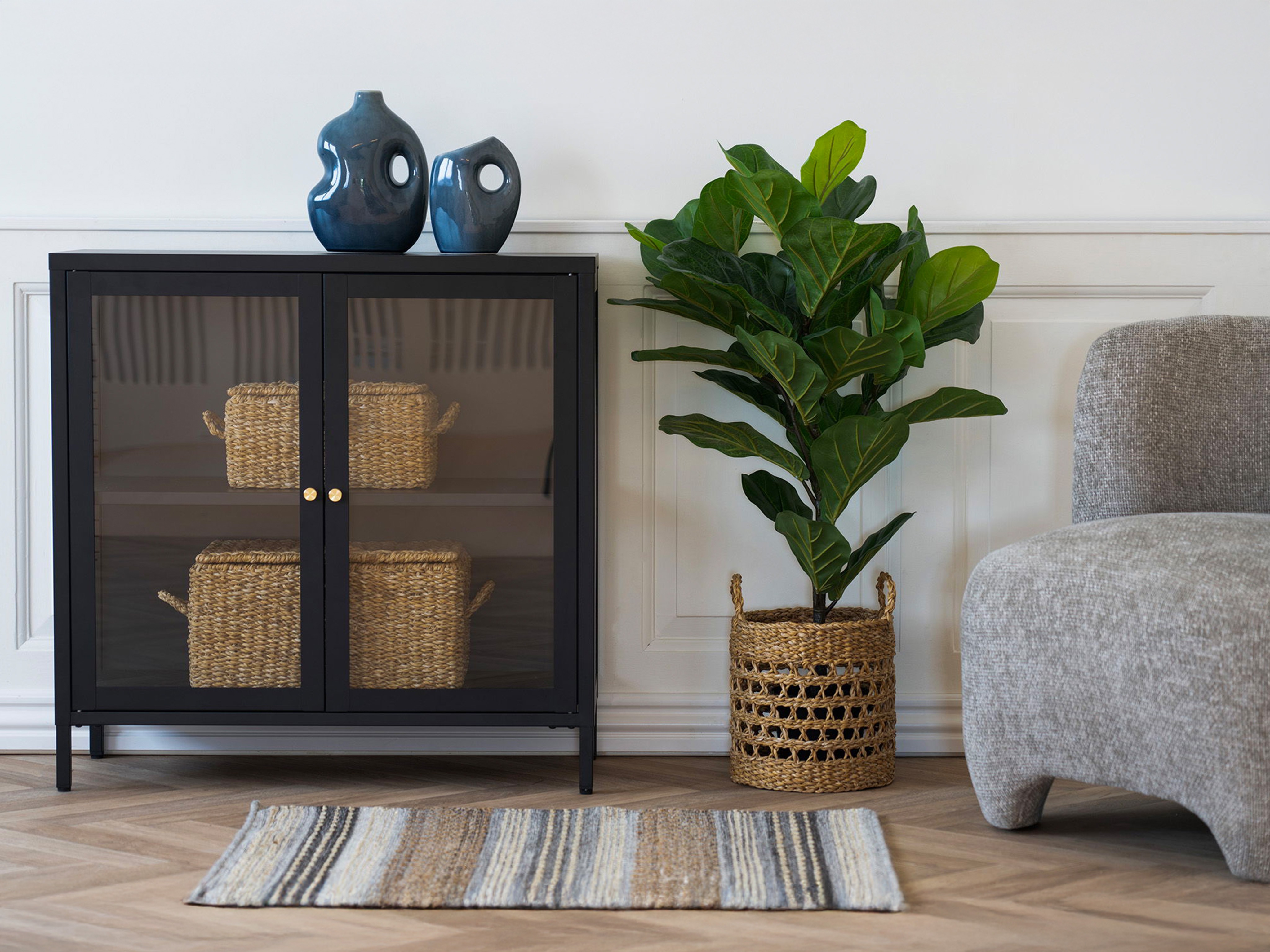 Ormarić Lirfloi 101 (Crna)