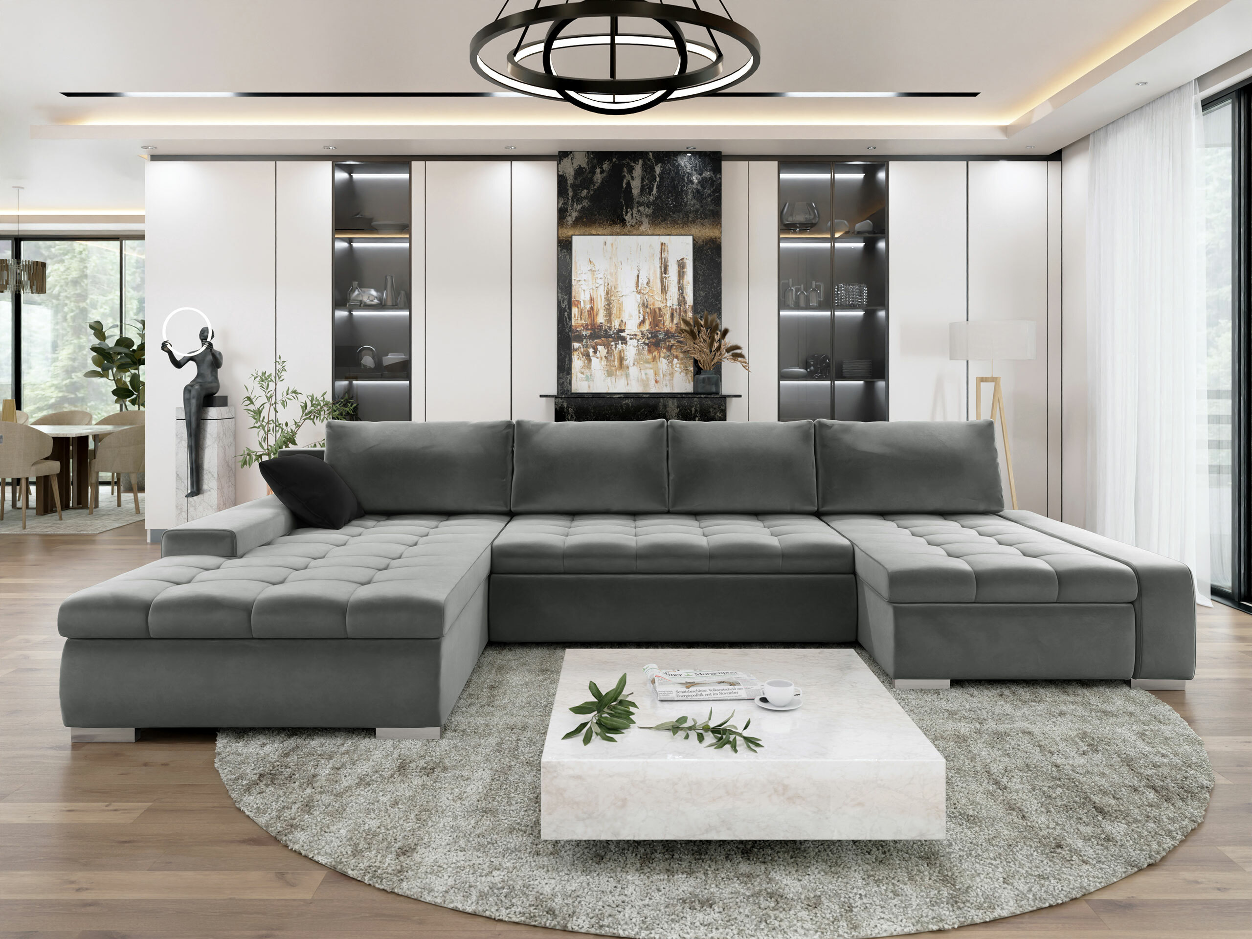 Kutna garnitura Comfivo 106 (Magic Velvet 2217 + Magic Velvet 2219)