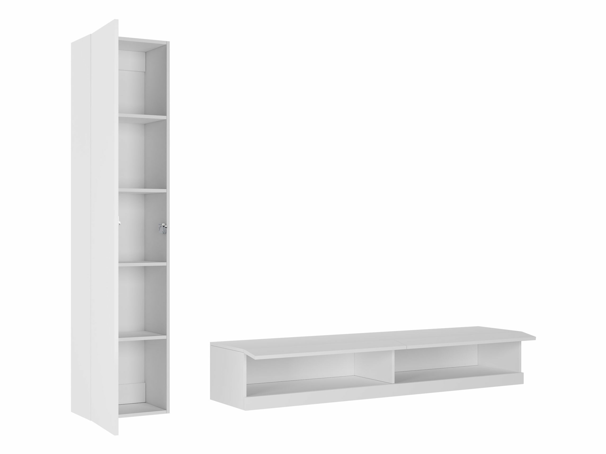 Set za dnevni boravak Venenou 114 (Crna + Sjajno crna)