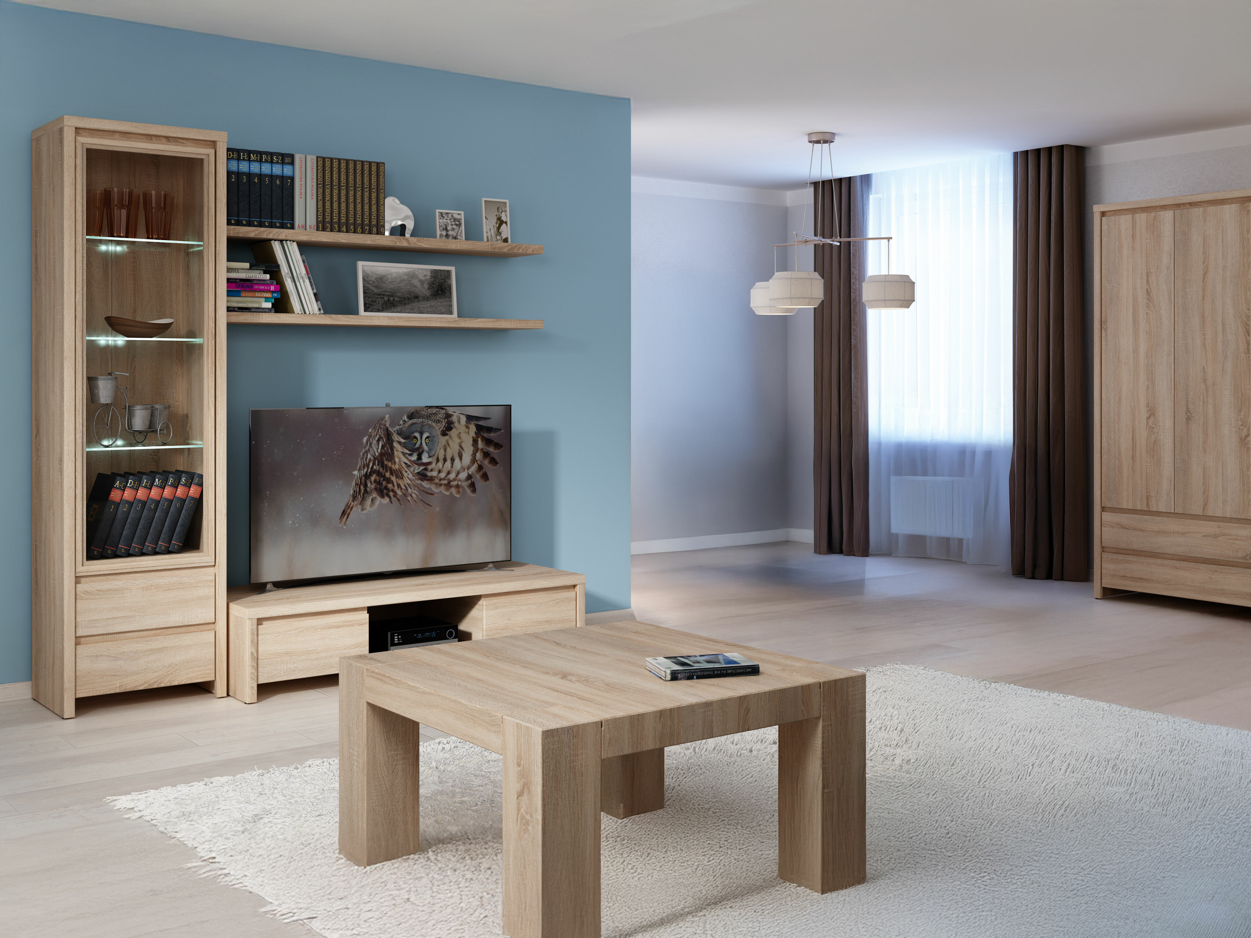 Polica Nolroma 140 (Sonoma hrast)