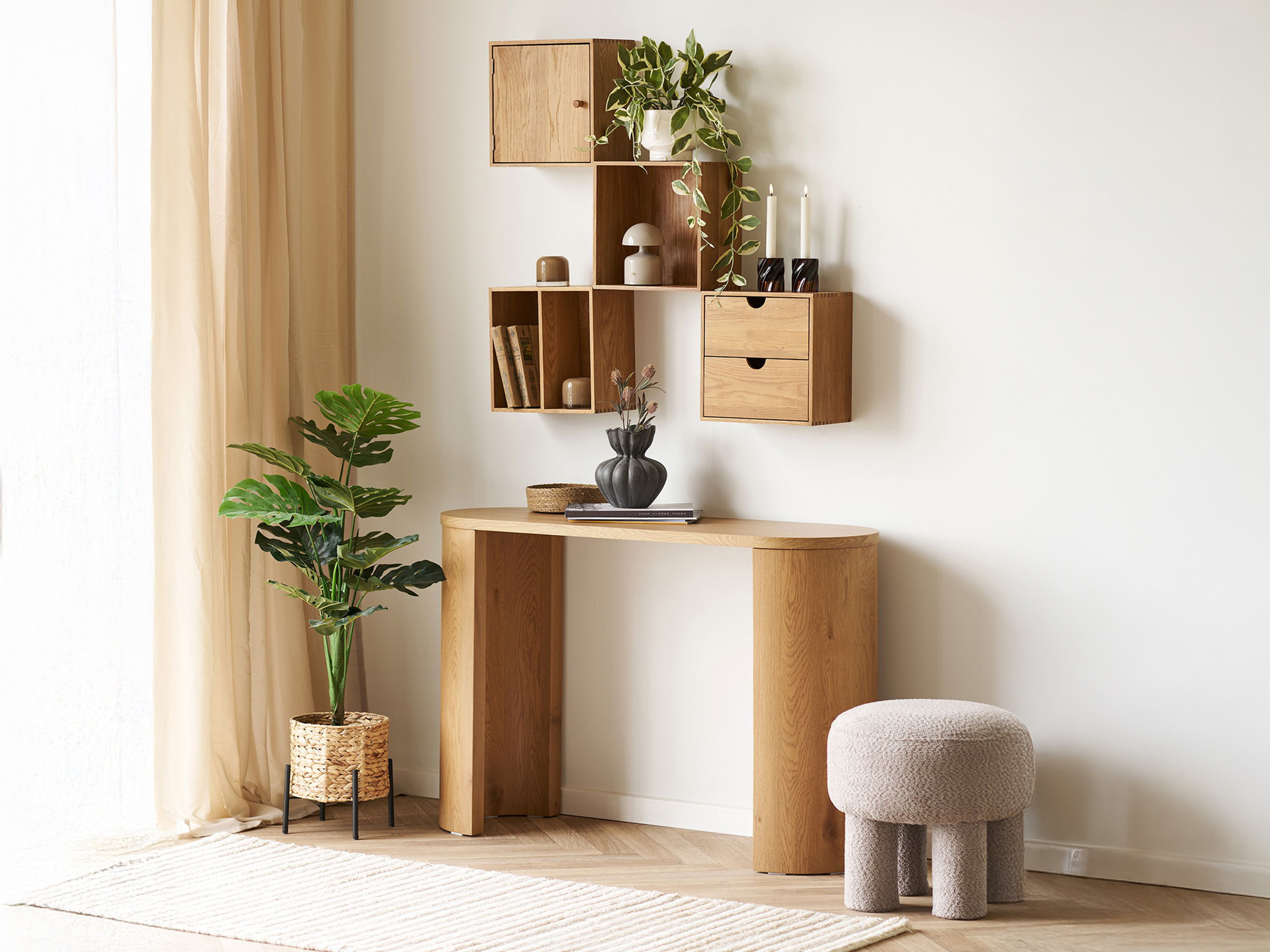 Konzolni stolić Brea 103 (Hrast)