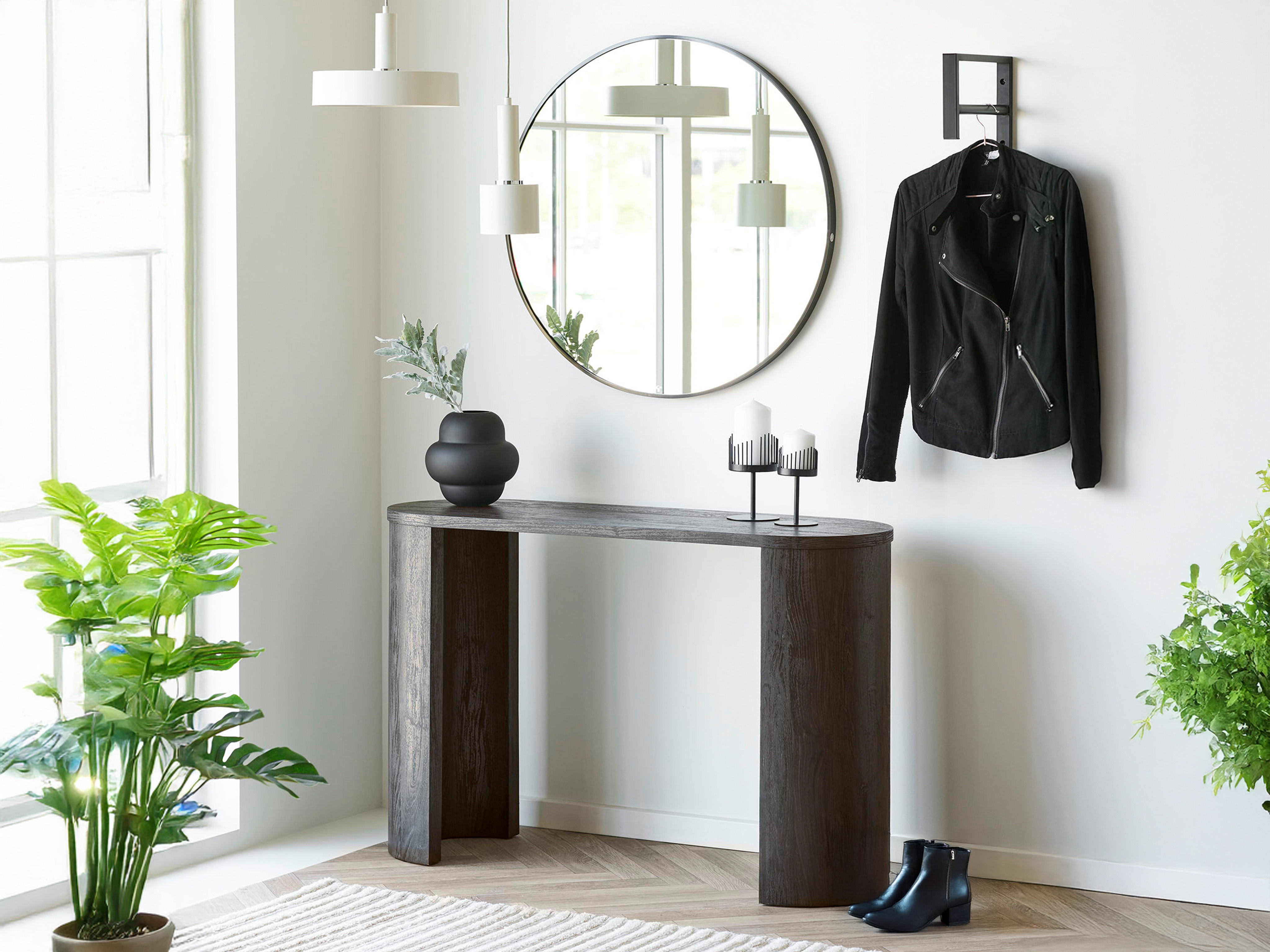 Konzolni stolić Brea 103 (Tamno smeđa)