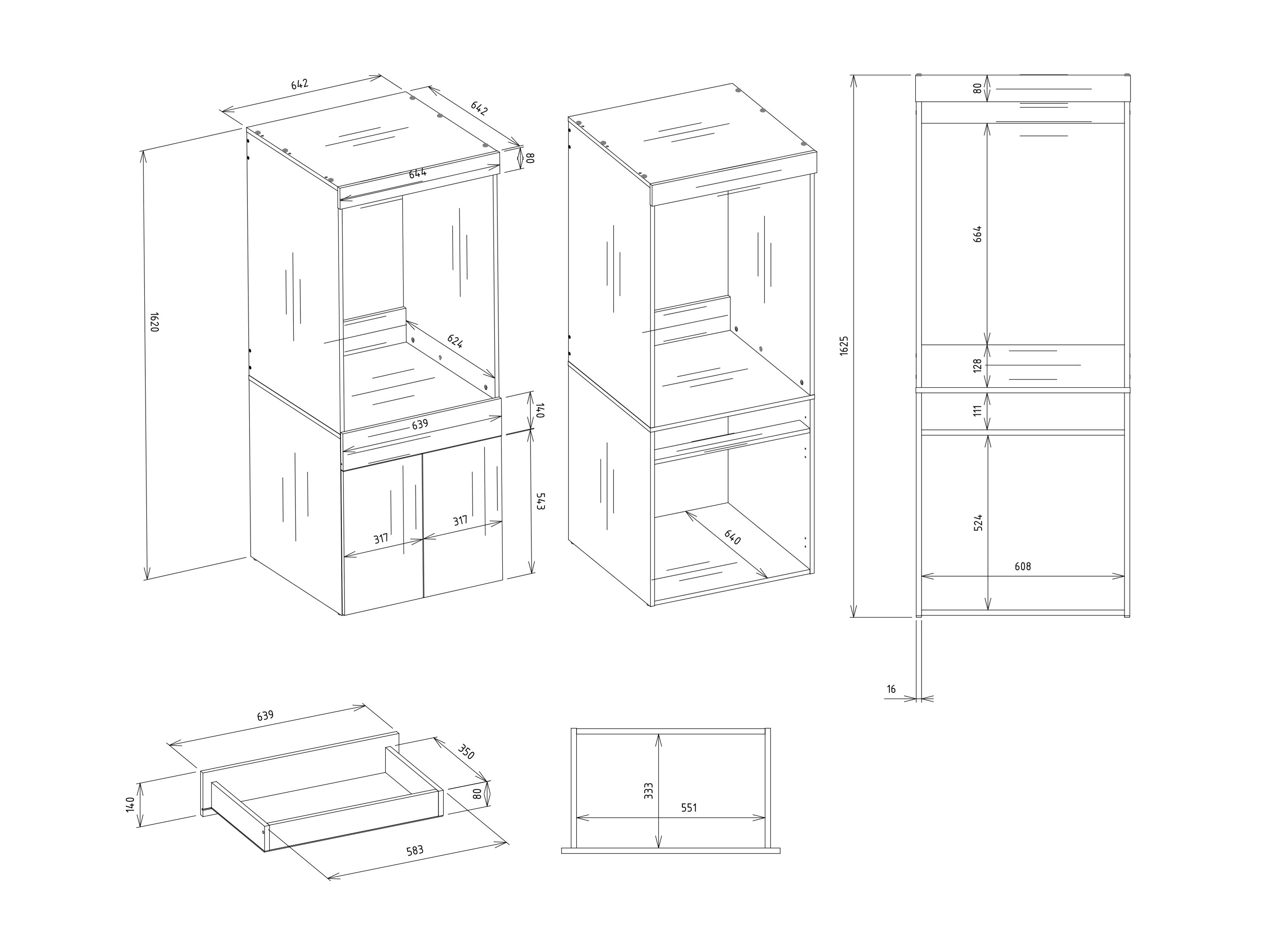 Kupaonska polica Mandeville 355
