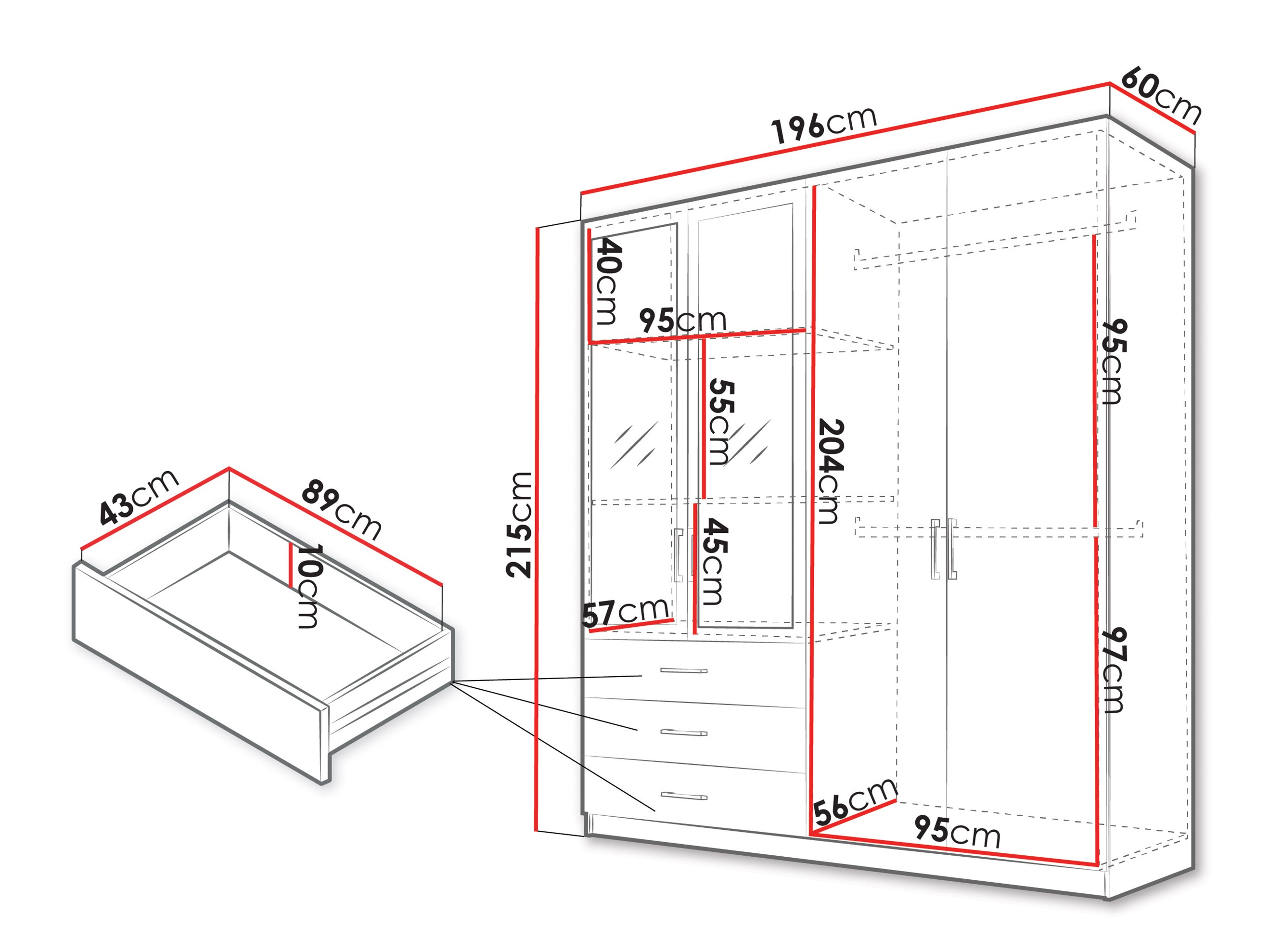 Ormar Honolulu 269 (Bijela)