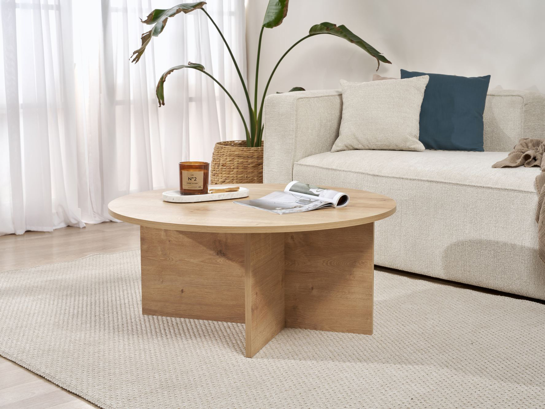 Stolić za kavu Novato 137 (Hrast)