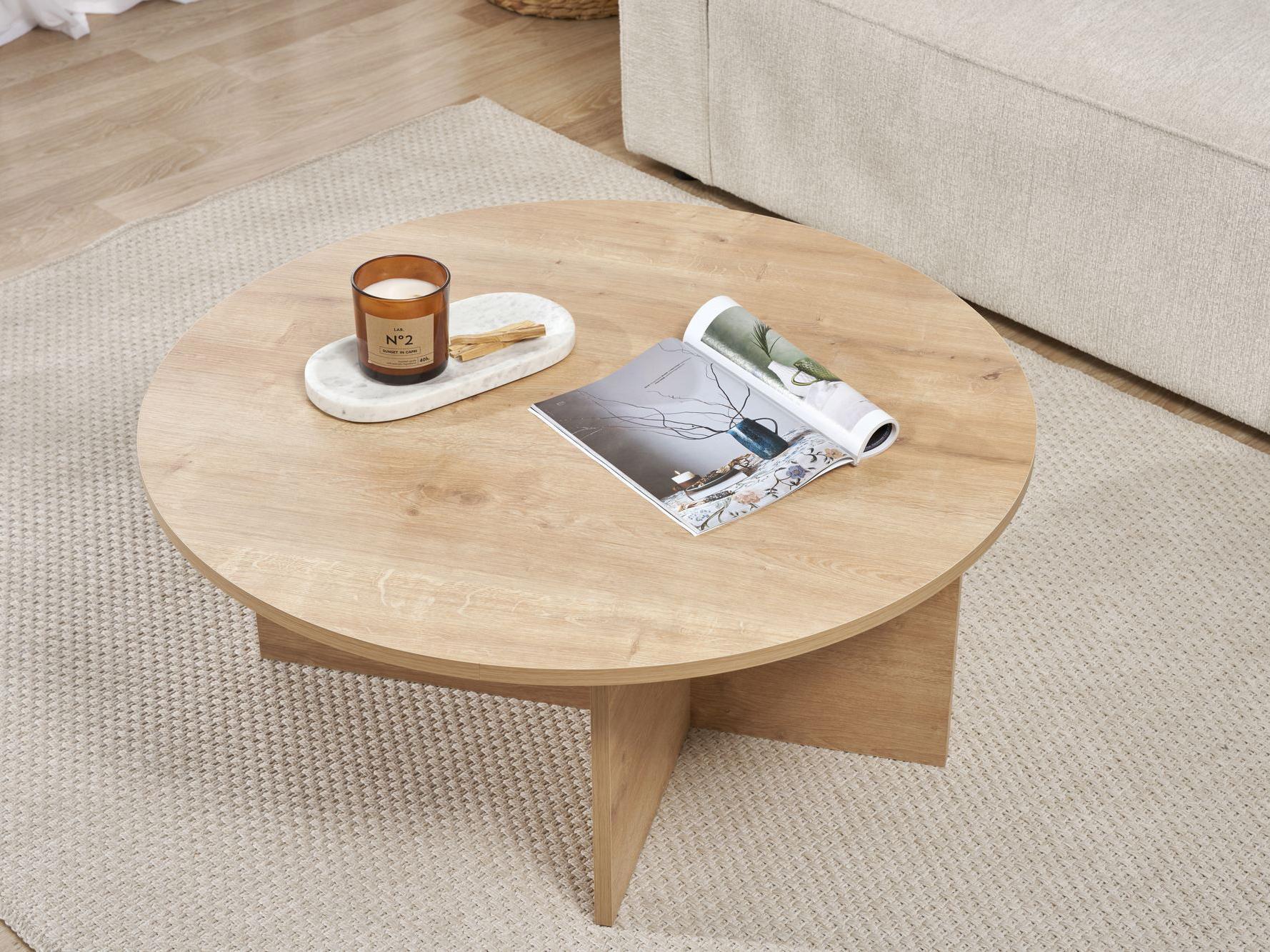 Stolić za kavu Novato 137 (Hrast)