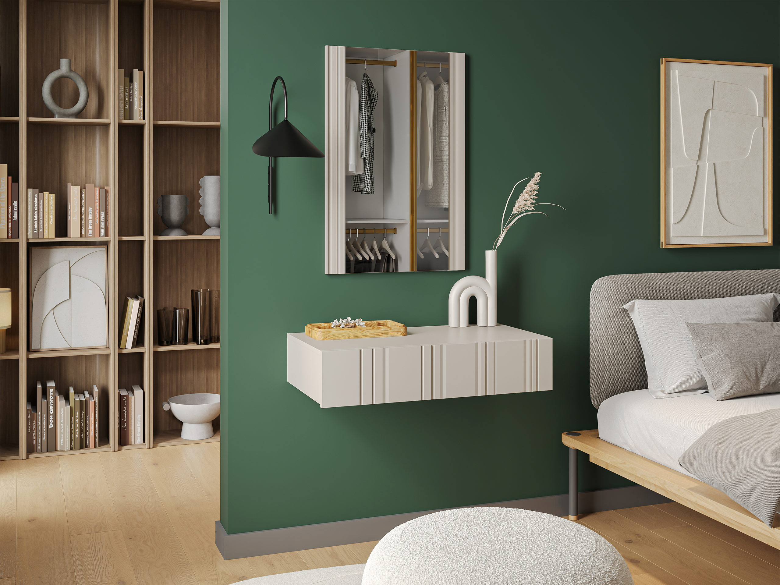 Toaletni stolić Evavese 109 (Bež)