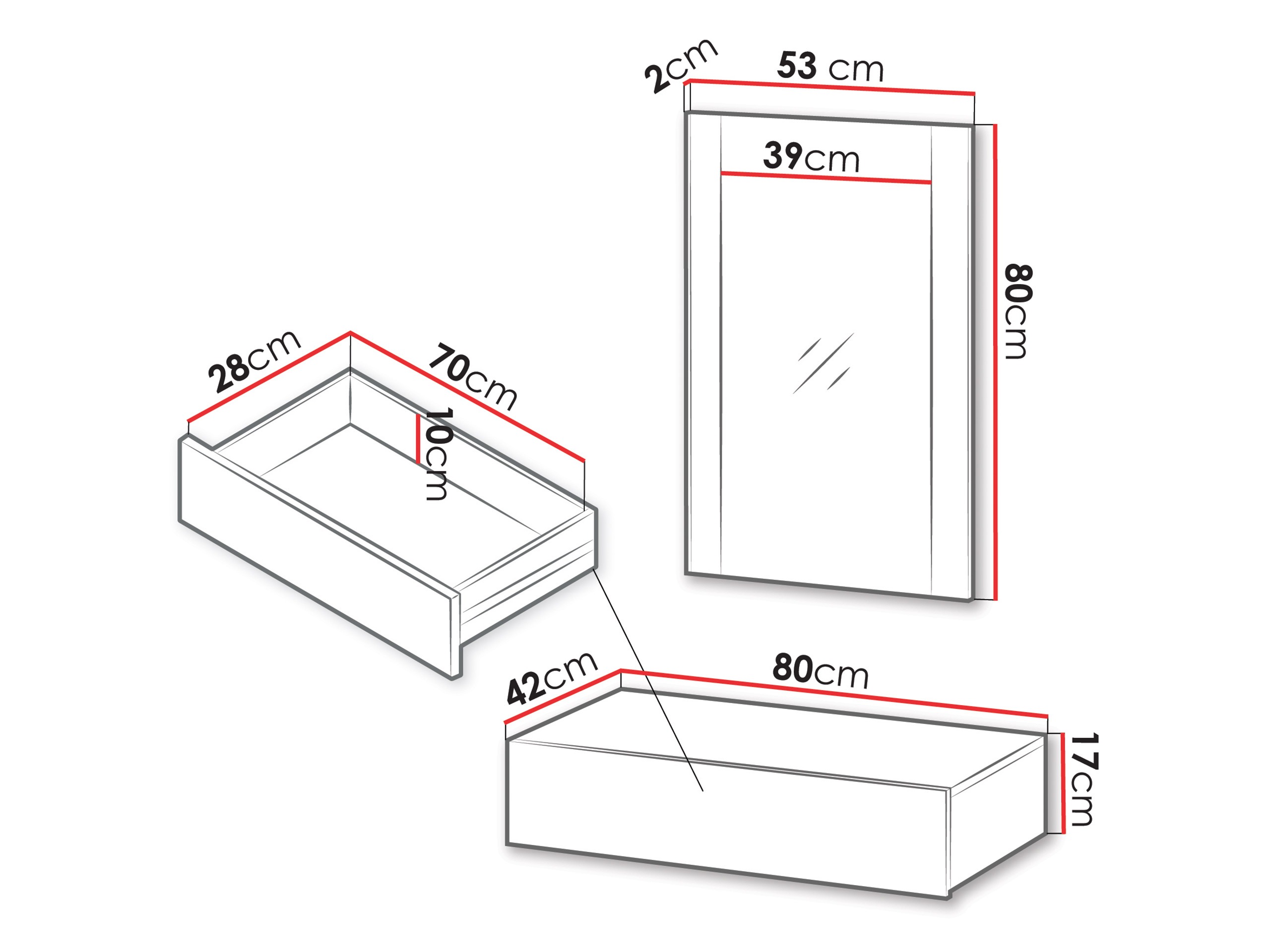 Toaletni stolić Evavese 109 (Bež)