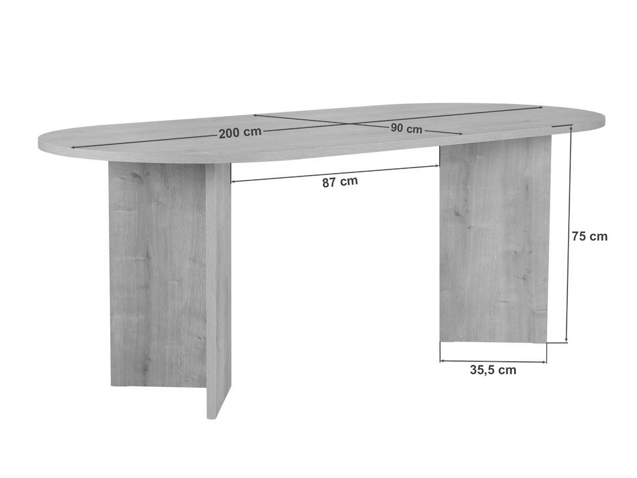 Stol Novato 138 (Svijetli travertin)