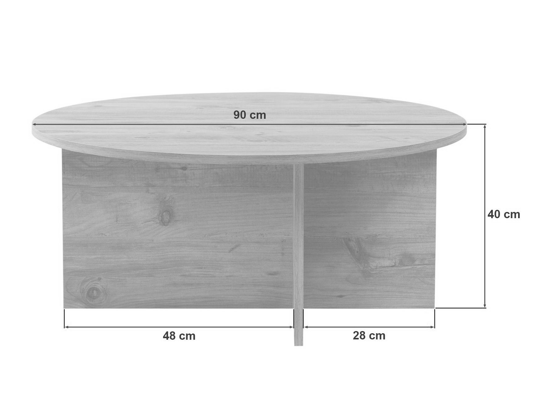 Stolić za kavu Novato 137 (Hrast)