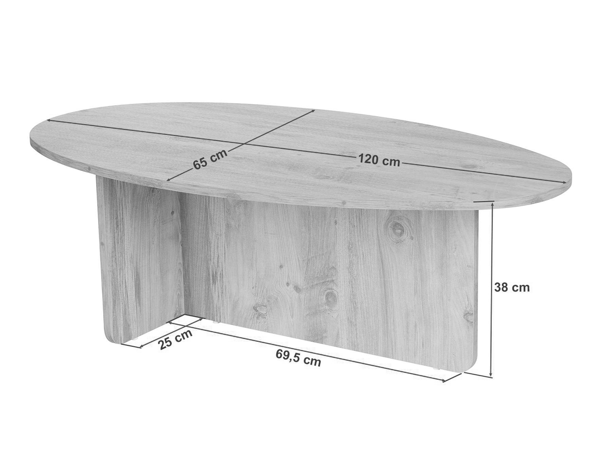 Stolić za kavu Novato 139 (Orah)