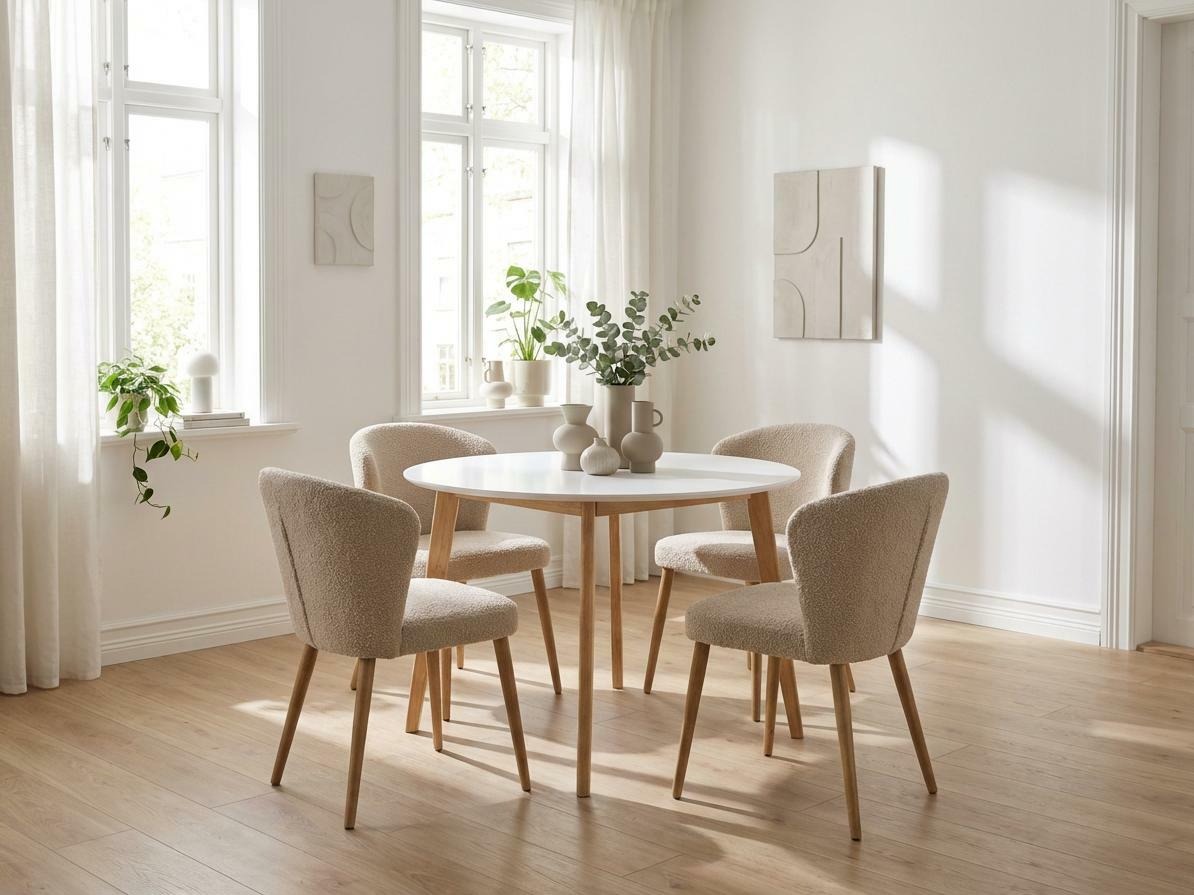 Stol Brea 110 (Bijela + Hrast)