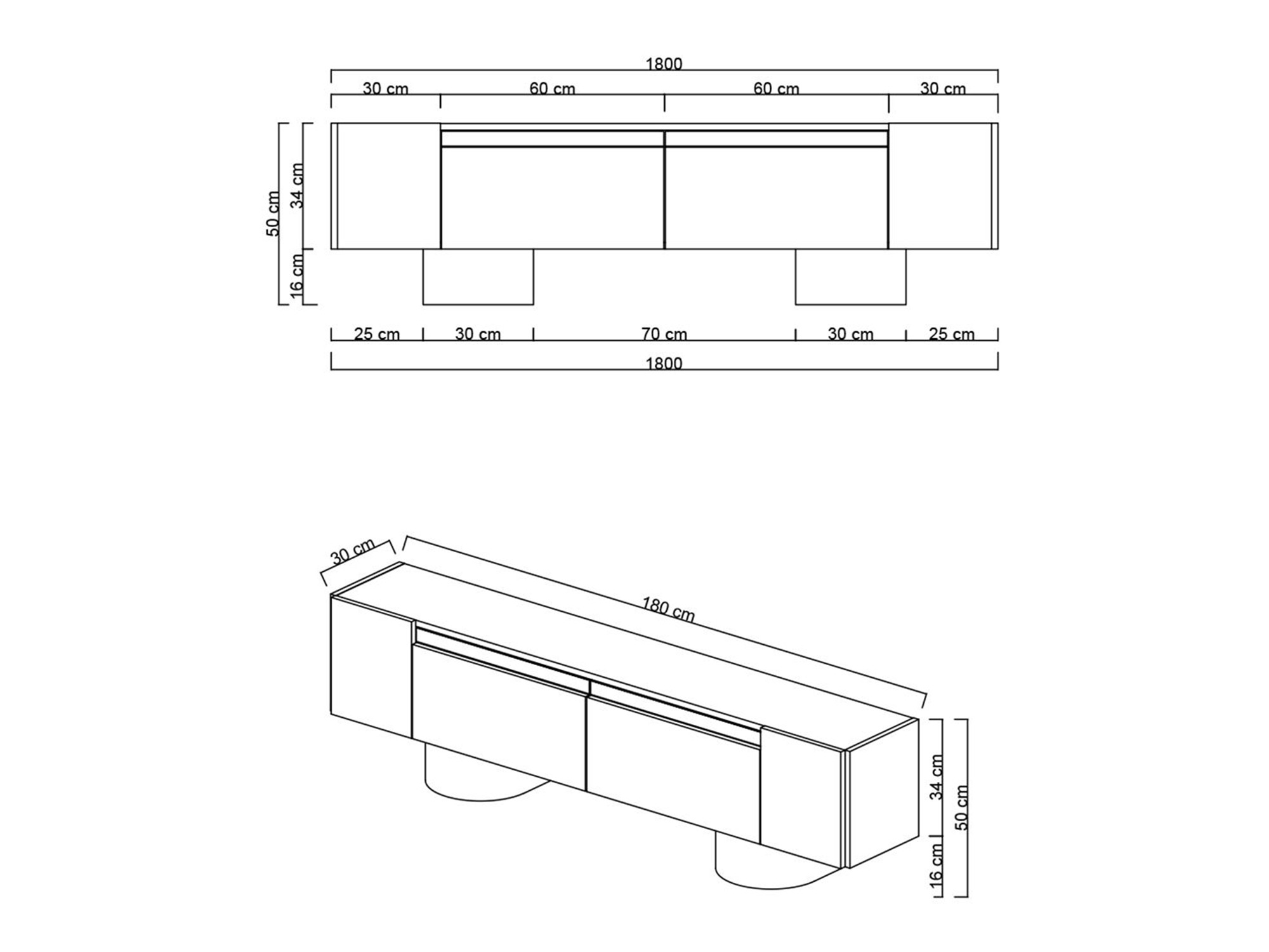 TV stol Kailua 2669 (Antracit)