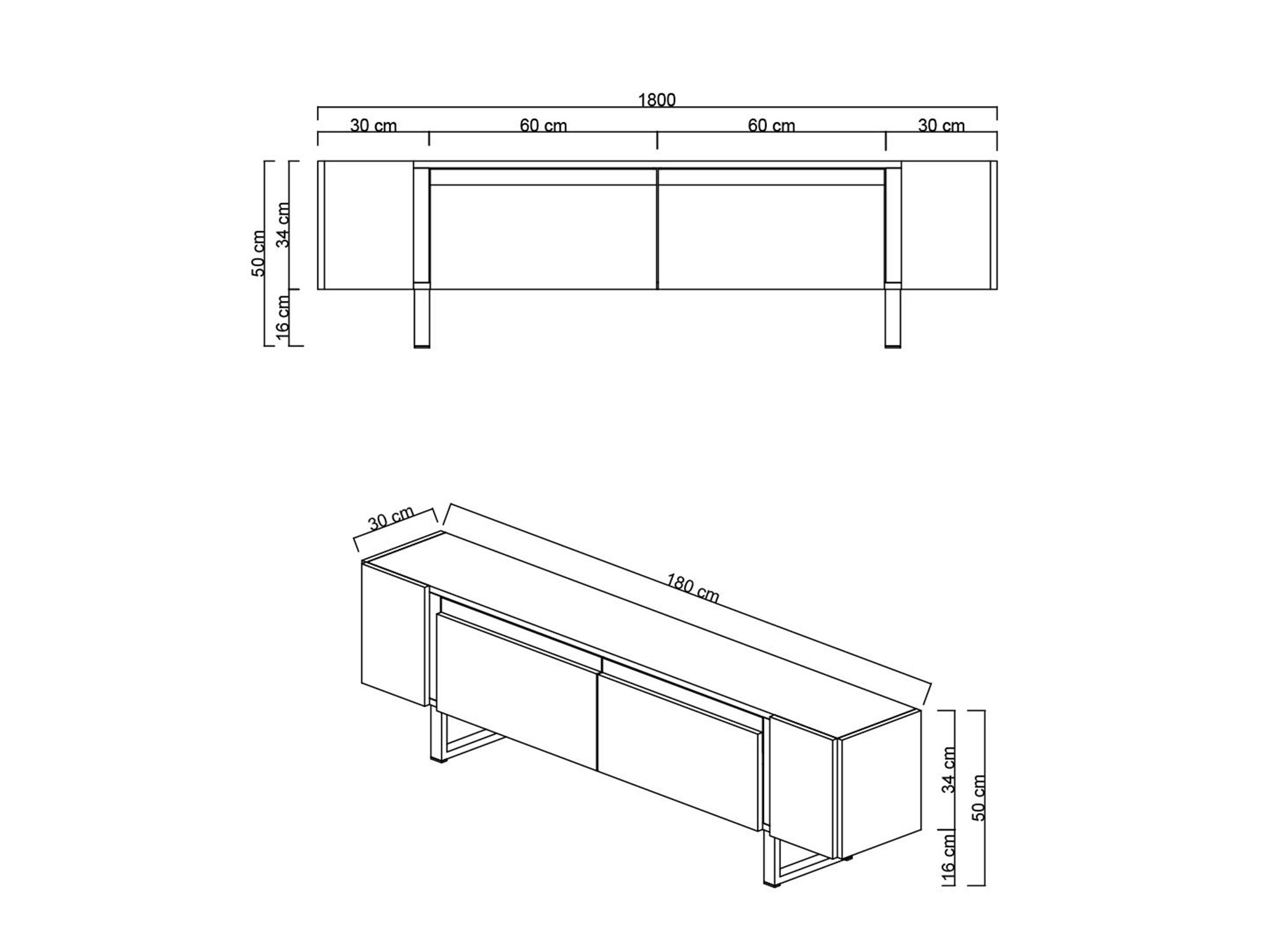 TV stol Kailua 2670 (Bijela)