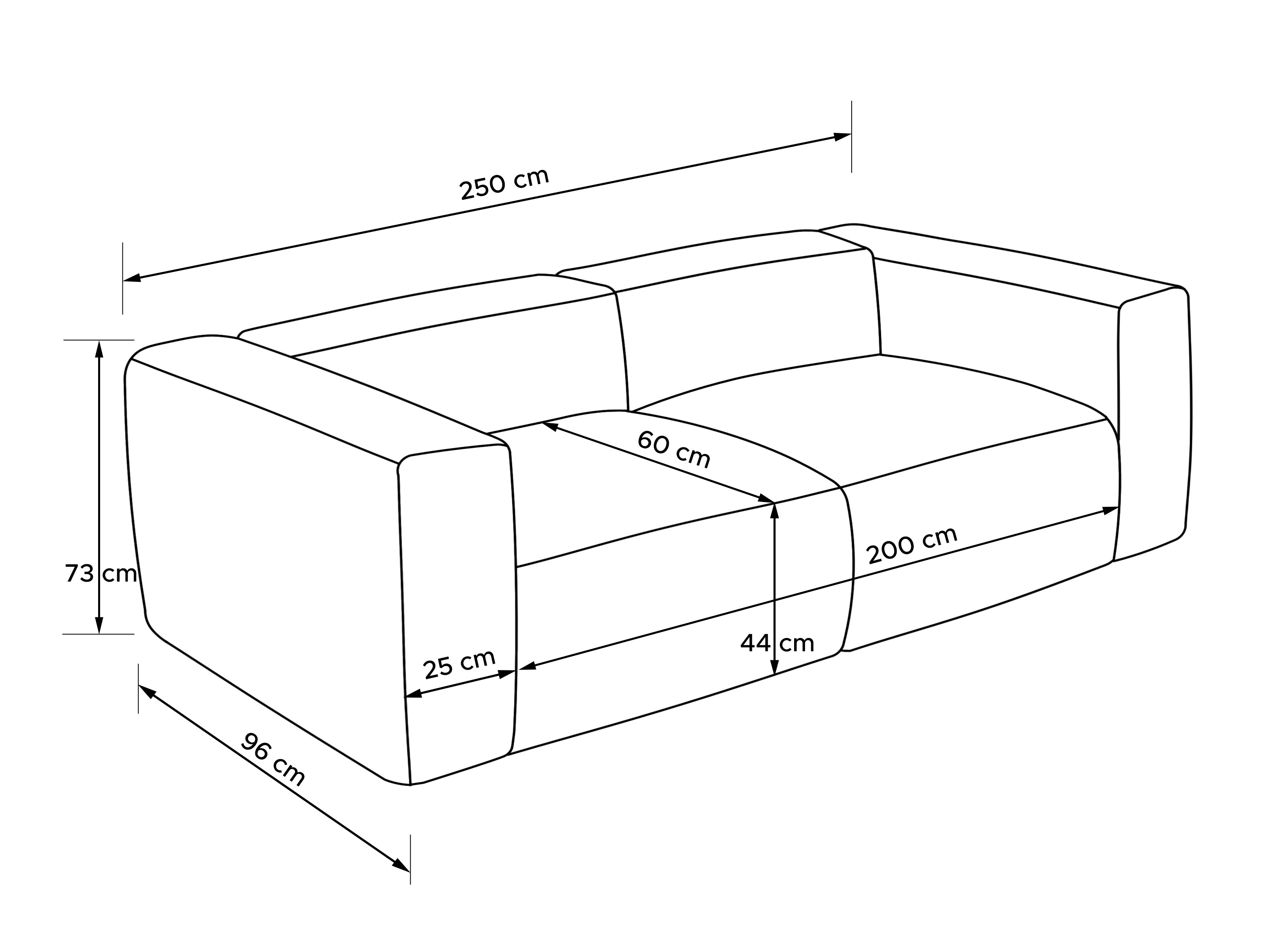 Modularan kauč Melteno 103 (Poso 22)