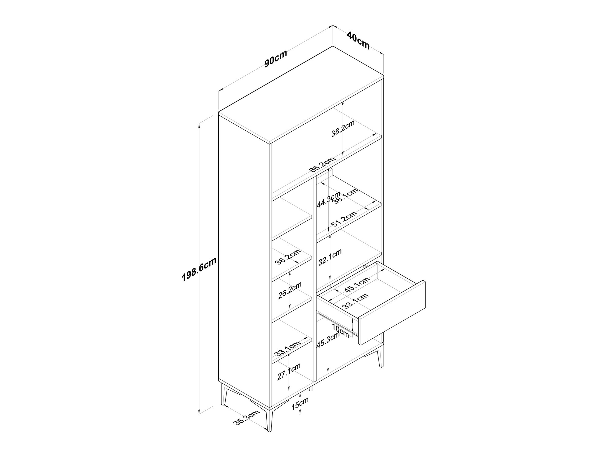 Multifunkcionalni namještaj Asheboro 188