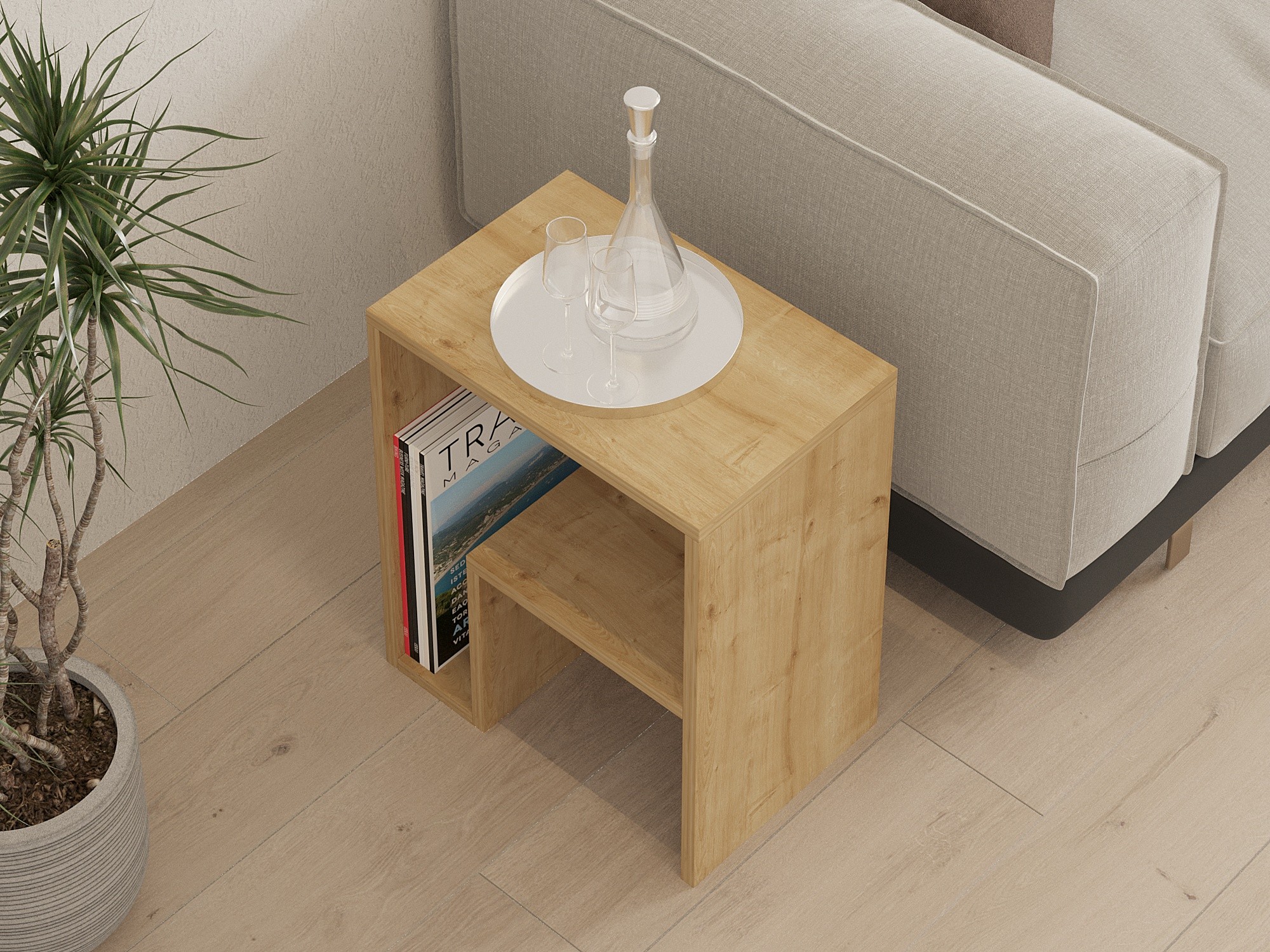 Pomoćni stolić Kailua 2688 (Hrast)