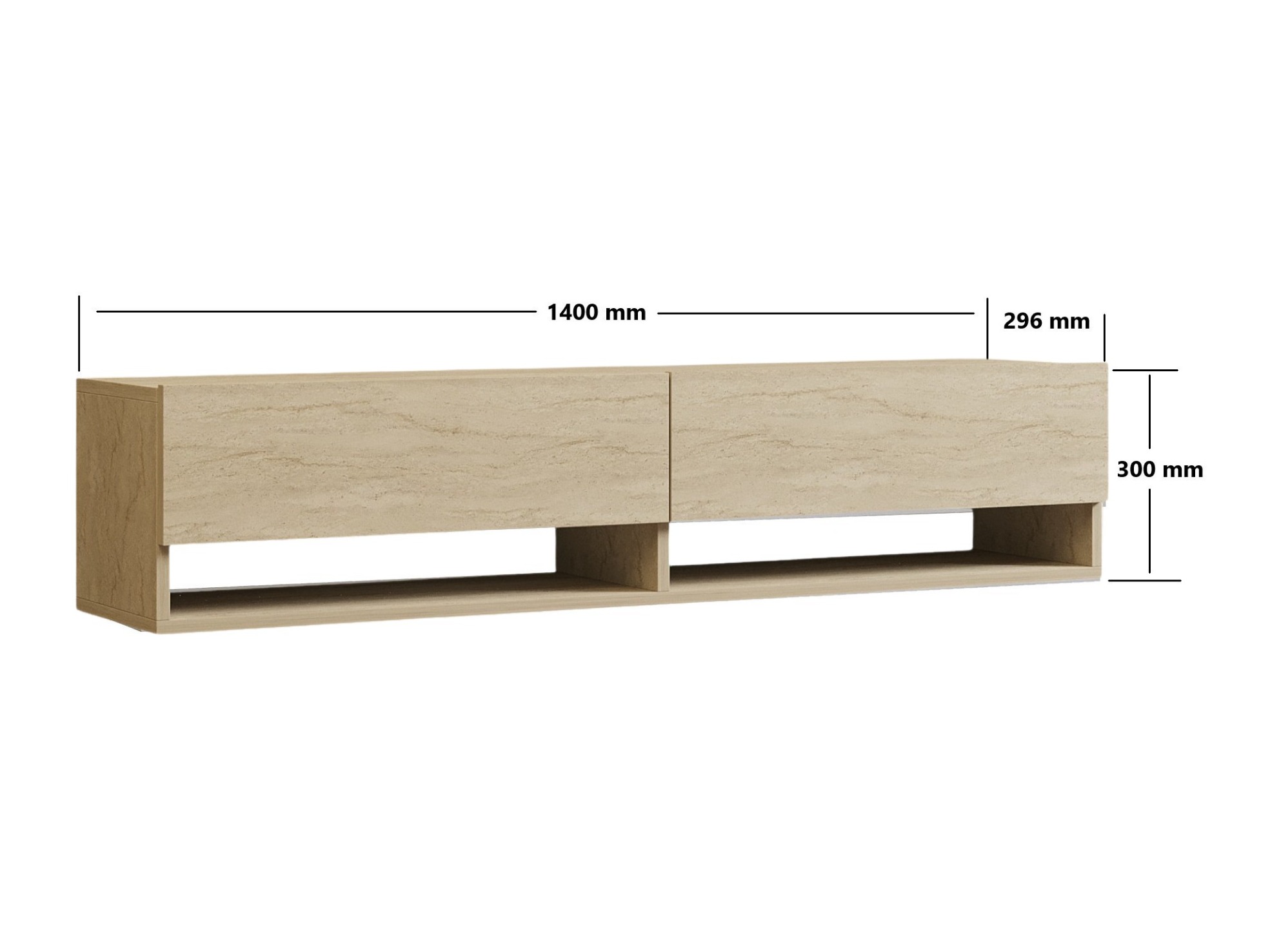 TV stol Kailua 2690 (Svijetla Travertine)